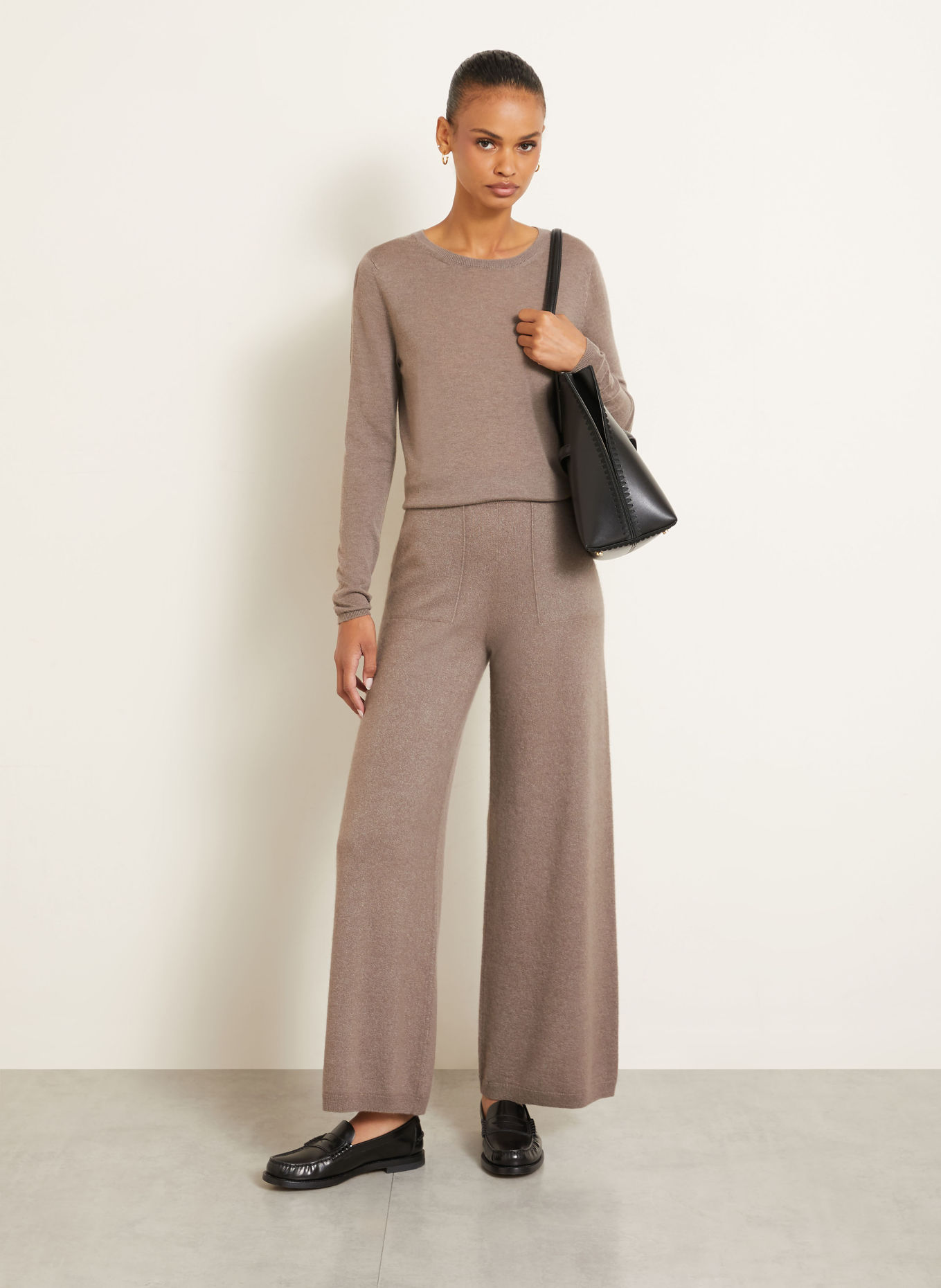 IRIS von ARNIM Pull en cachemire LAUREEN: TAUPE