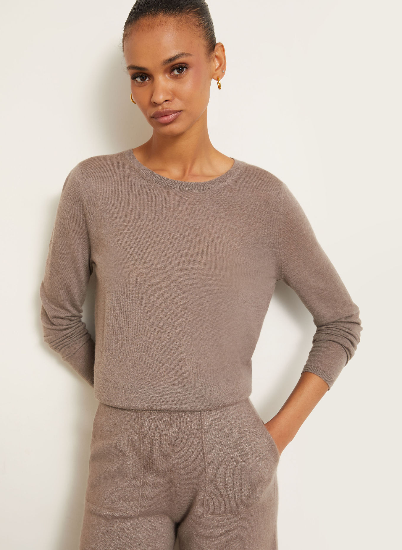 IRIS von ARNIM Pull en cachemire LAUREEN: TAUPE