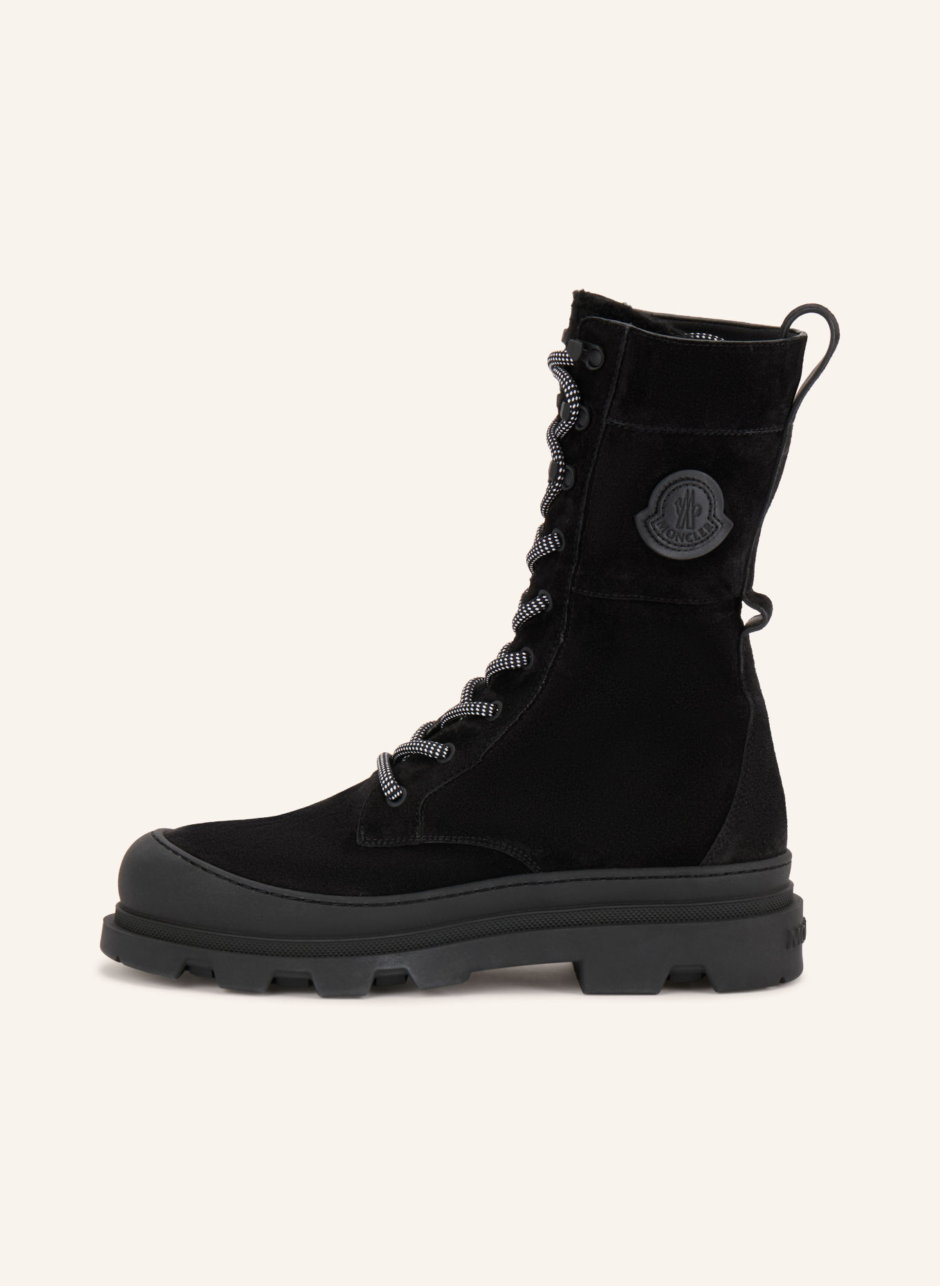 MONCLER Botki sznurowane VERA: CZARNY