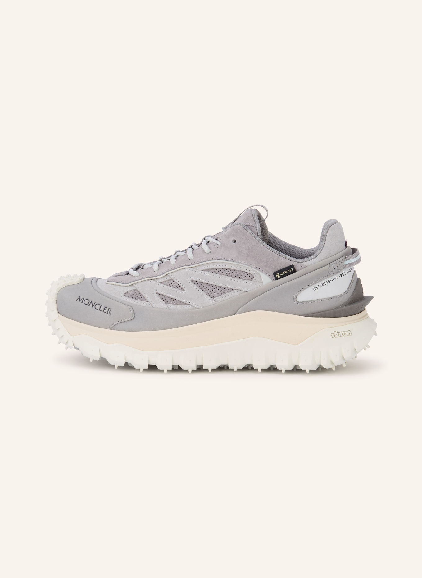 MONCLER Sneakersy TRAILGRIP: SZARY / SZAROBRĄZOWY