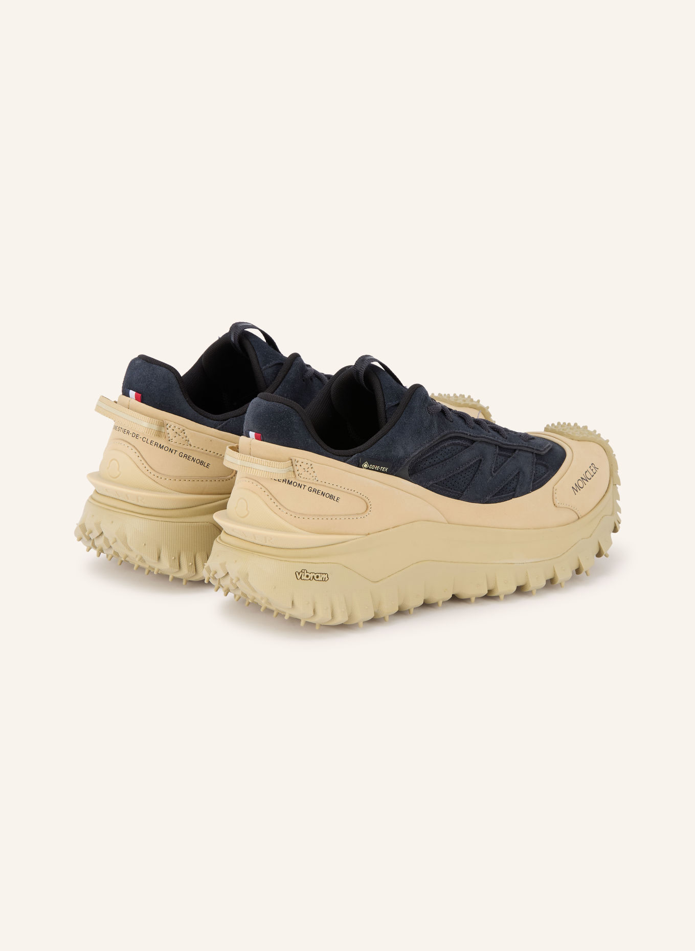 MONCLER TRAILGRIP Sneakers: DARK BLUE / BEIGE