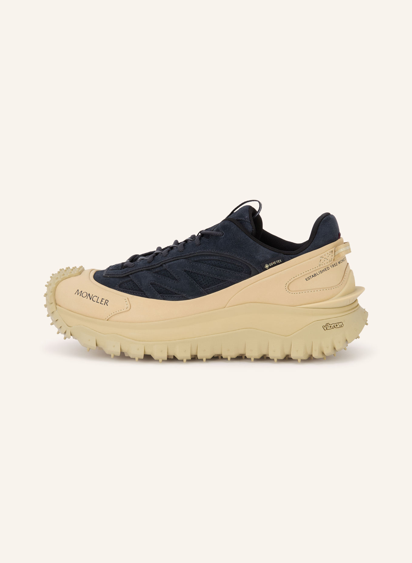 MONCLER TRAILGRIP Sneakers: DARK BLUE / BEIGE