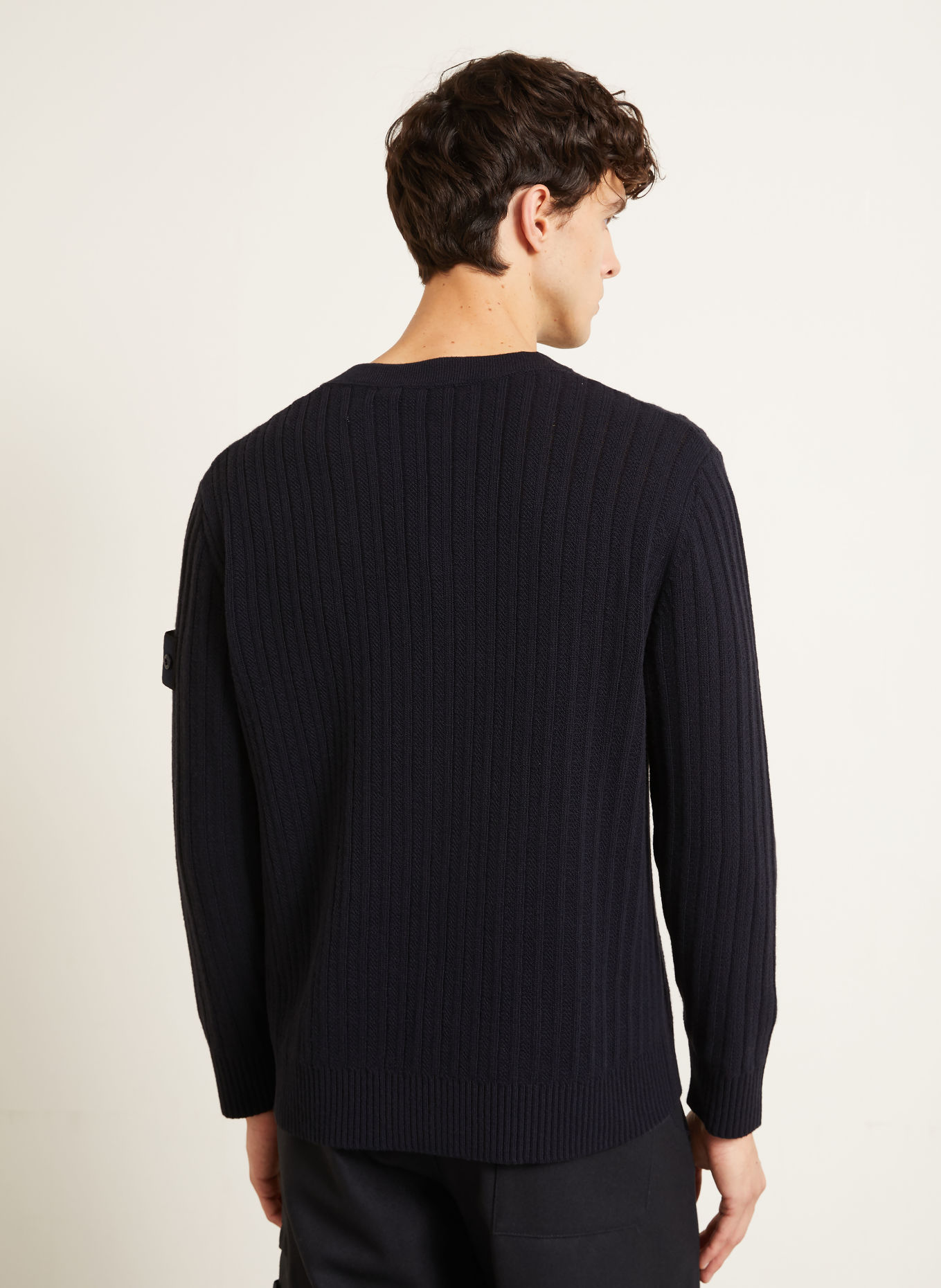 STONE ISLAND Pull GHOST: BLEU FONCÉ