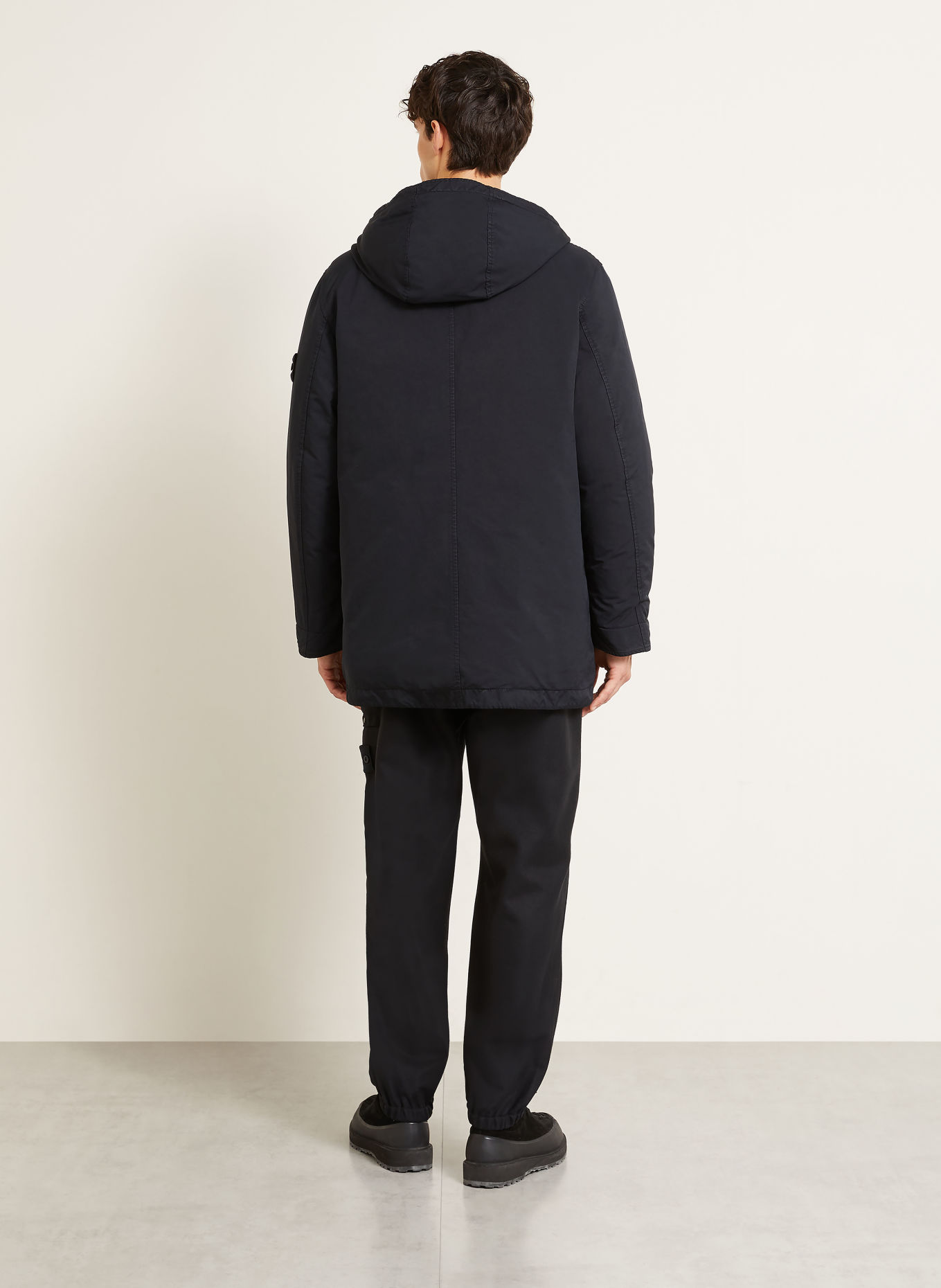 STONE ISLAND Donsparka GHOST: DONKERBLAUW