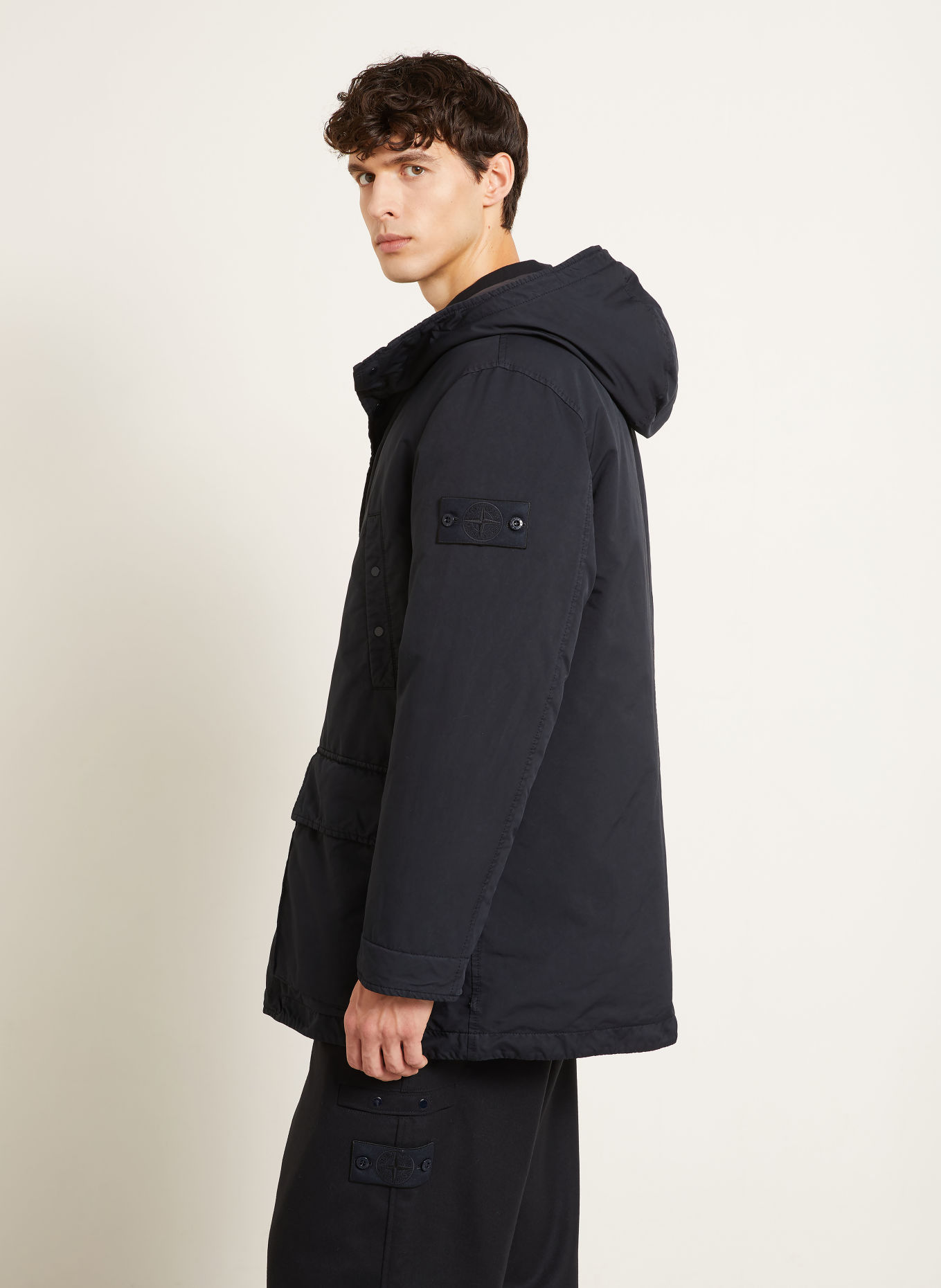 STONE ISLAND Donsparka GHOST: DONKERBLAUW
