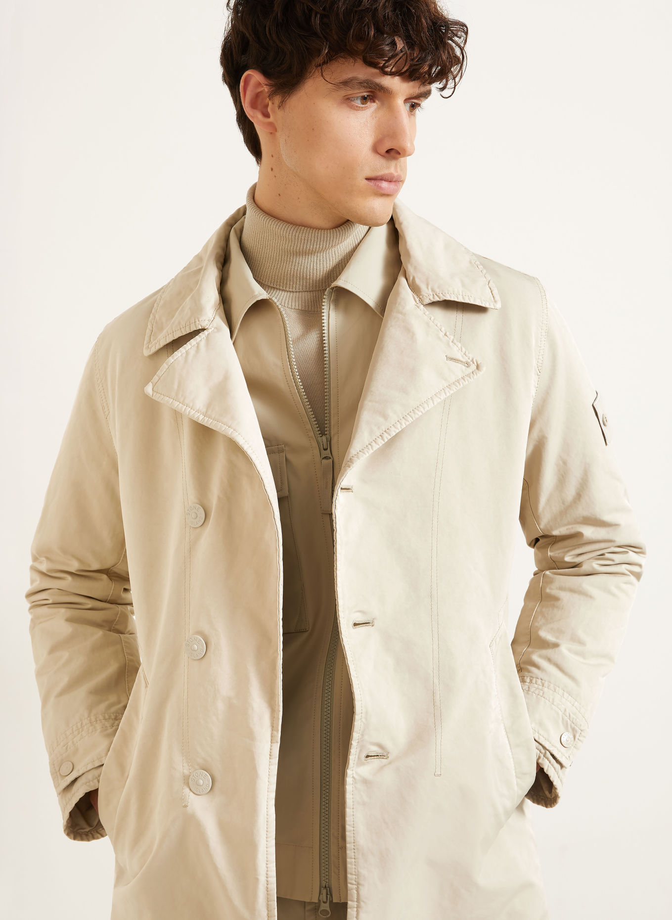 STONE ISLAND GHOST Jacket: BEIGE