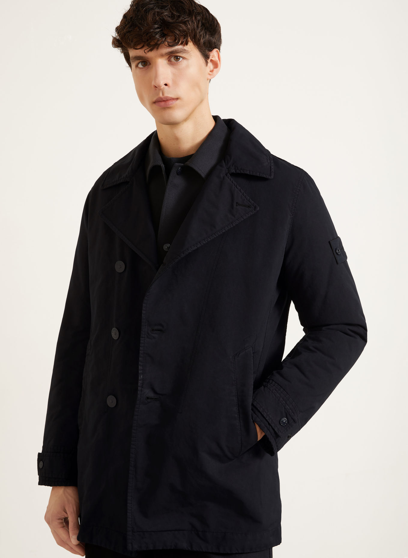 STONE ISLAND Veste GHOST: BLEU FONCÉ