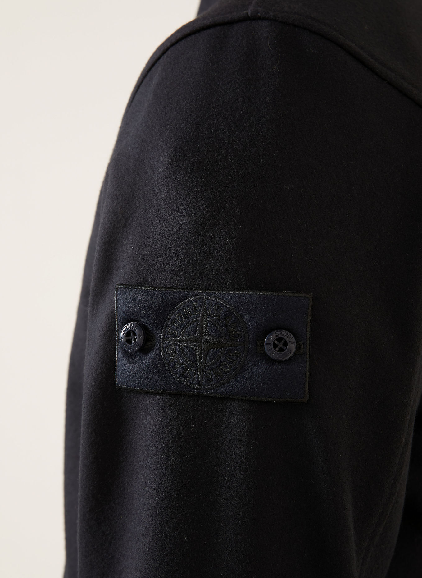 STONE ISLAND Overjacket GHOST van flanel: DONKERBLAUW