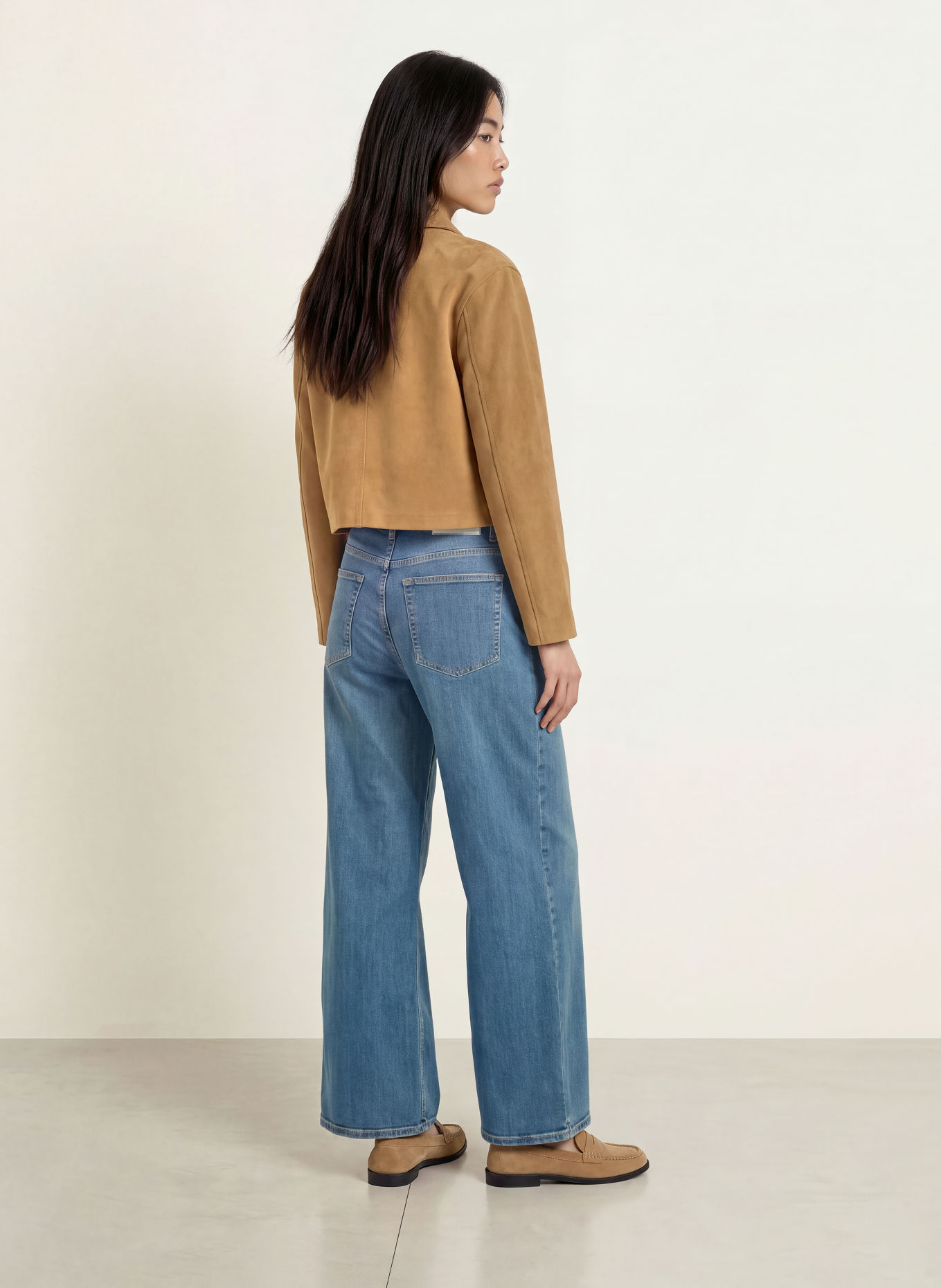 OPUS PANTS Wide leg jeans MENI STAR: 70420 dark blue