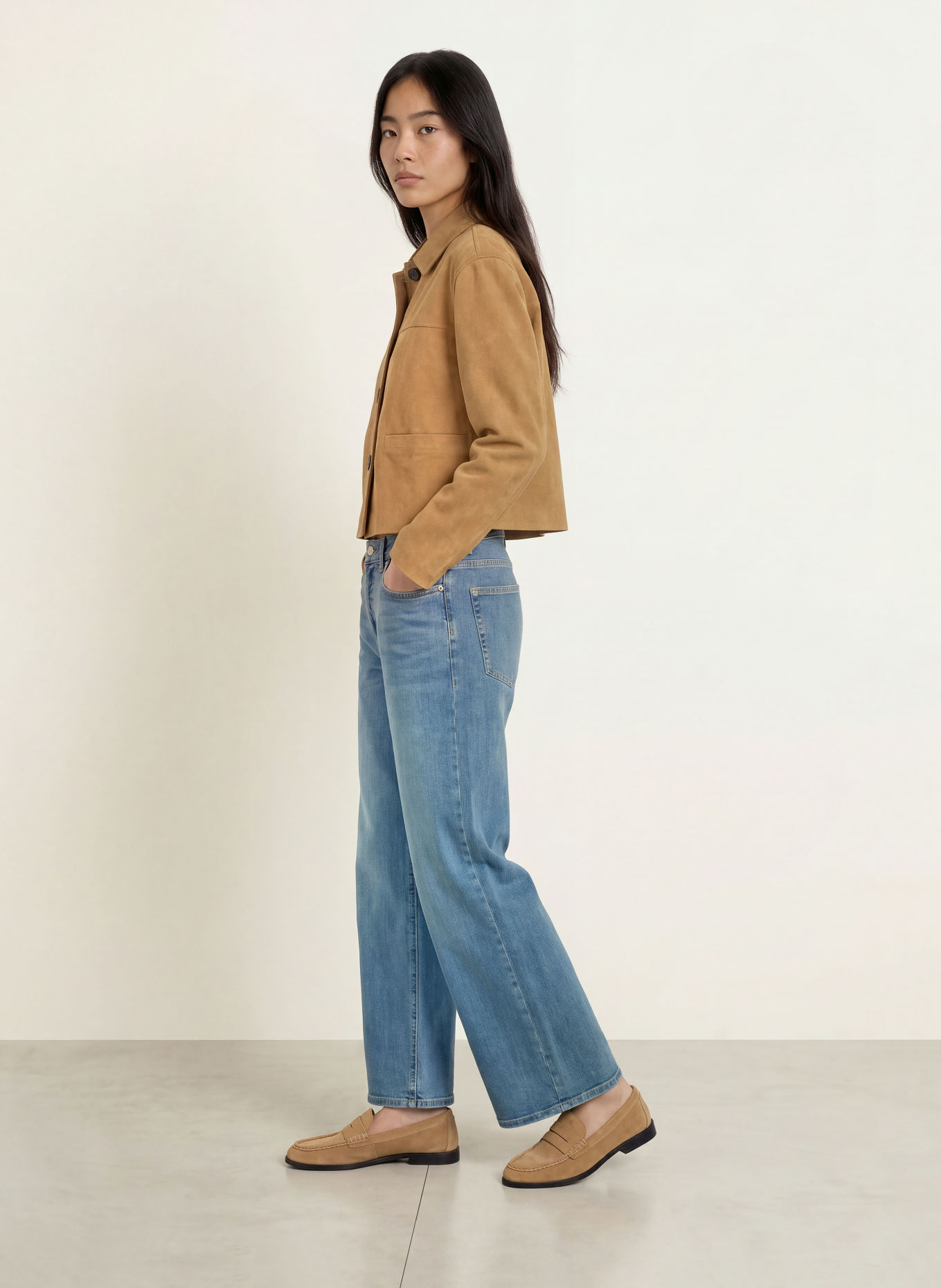 OPUS PANTS Wide leg jeans MENI STAR: 70420 dark blue