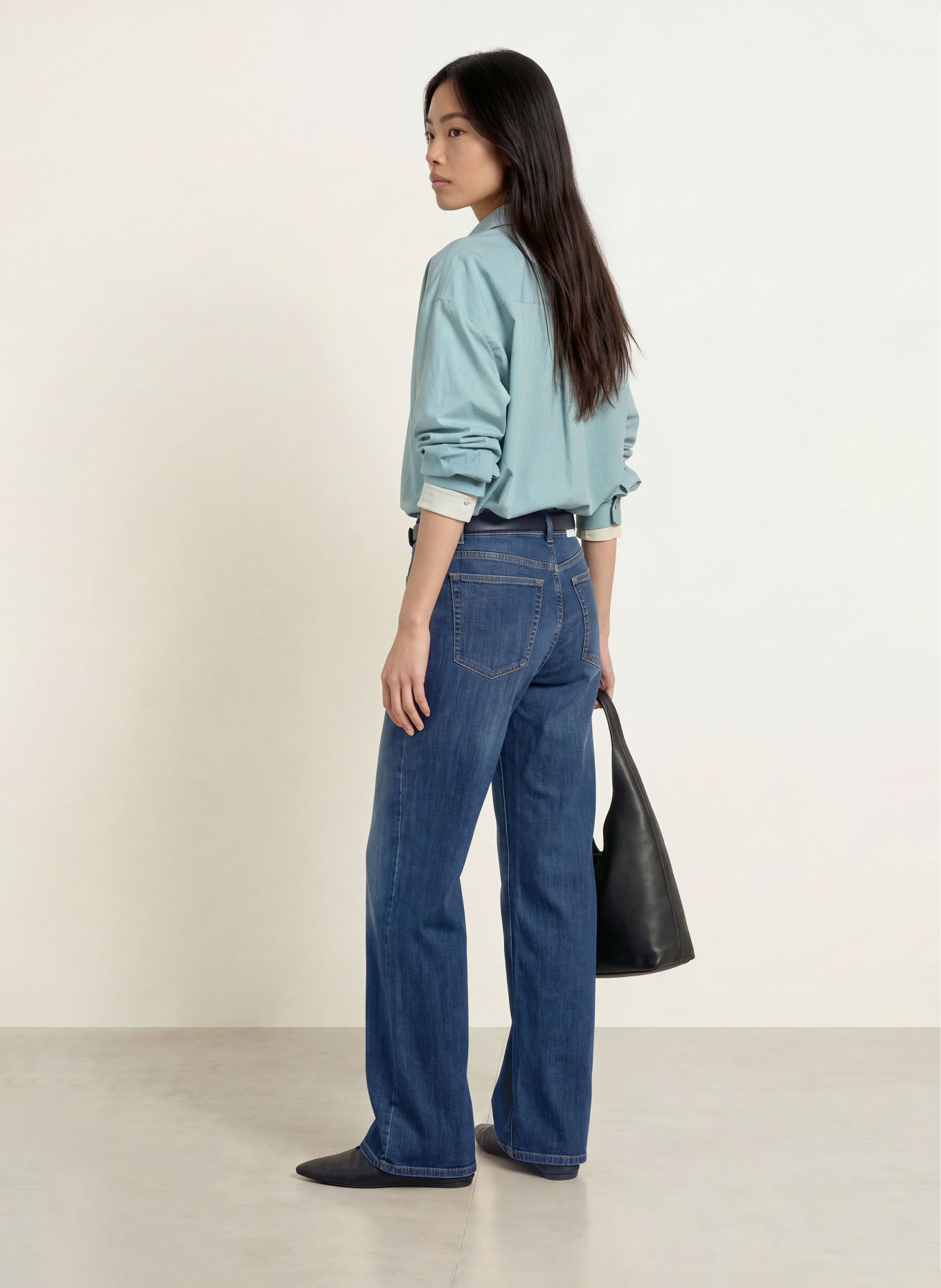 OPUS PANTS Hemdbluse FADY: BLAUGRAU