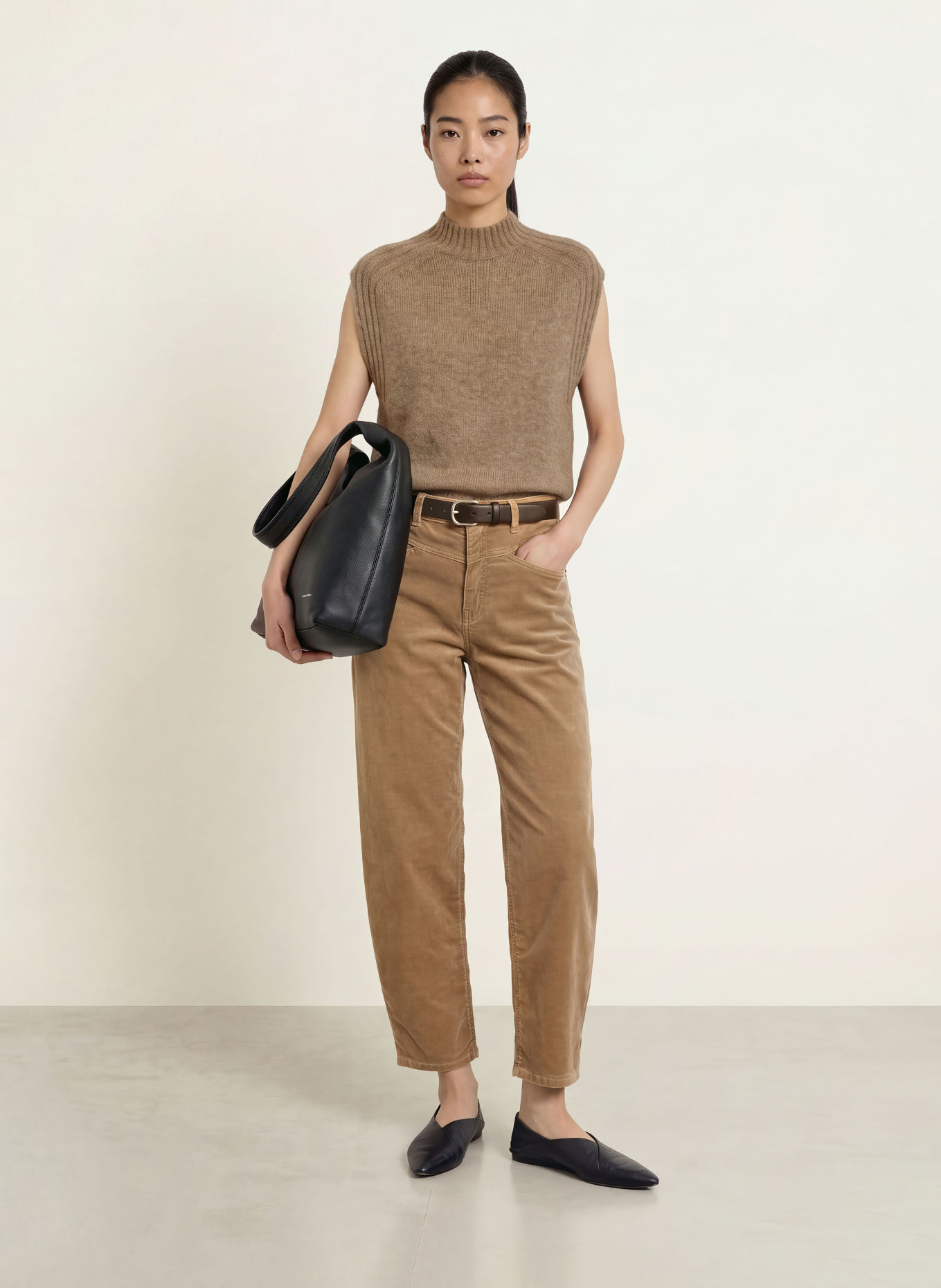 OPUS PANTS Cordhose MARI COSMO: BEIGE