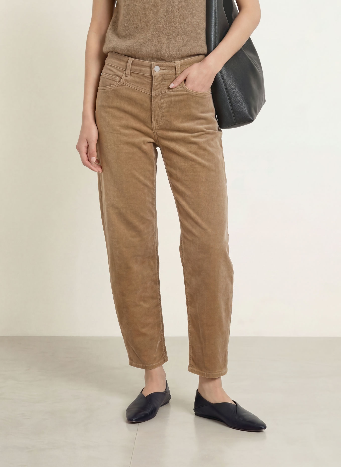 OPUS PANTS Cordhose MARI COSMO: BEIGE