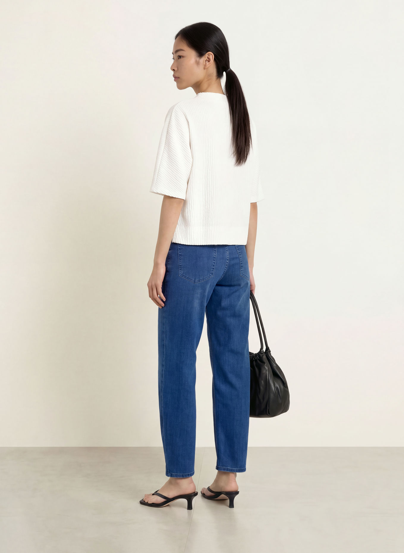 OPUS PANTS Barrel Jeans MARI COSMO: 70410 mid blue