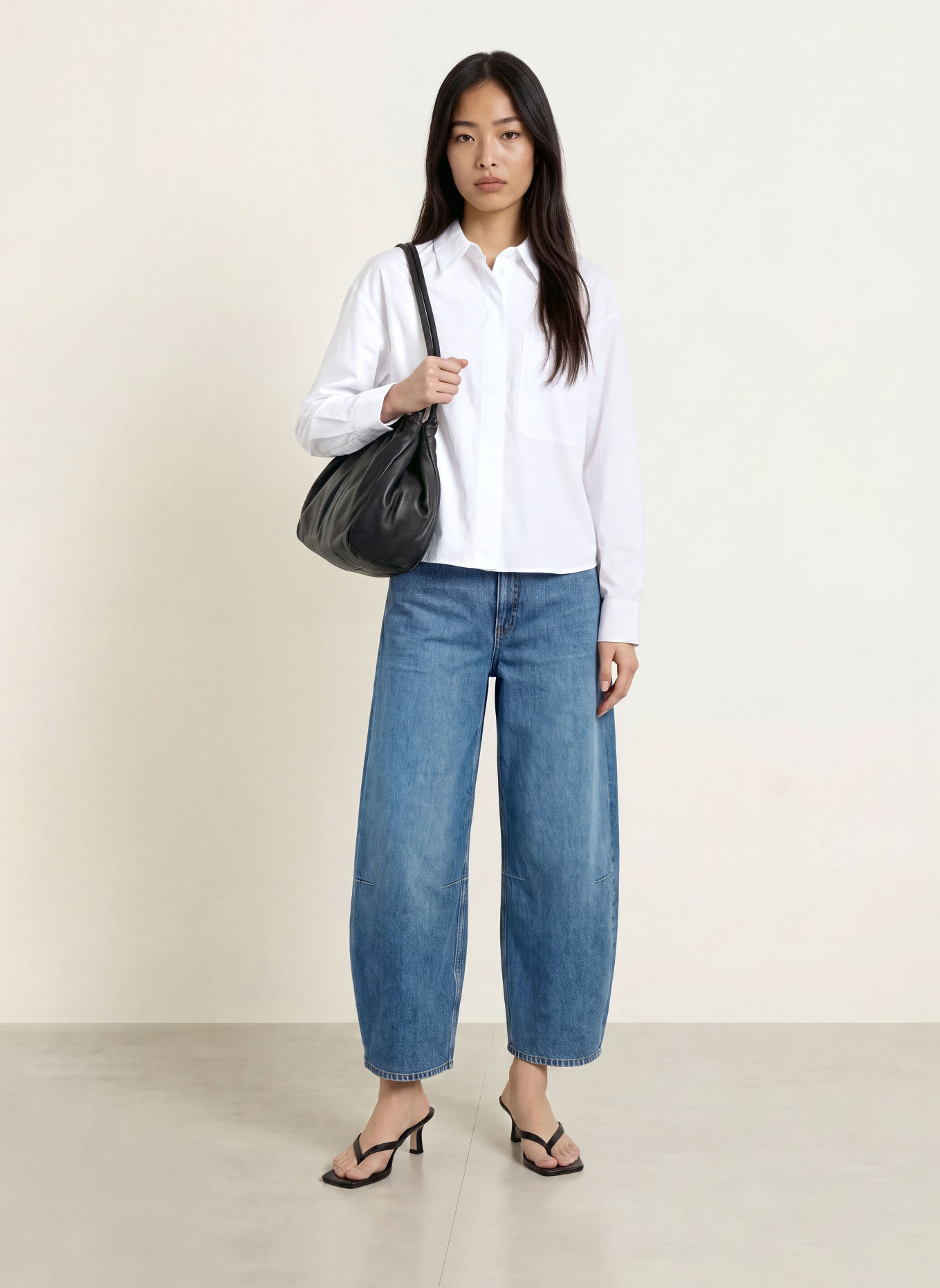OPUS PANTS Overhemdblouse FEMI: WIT