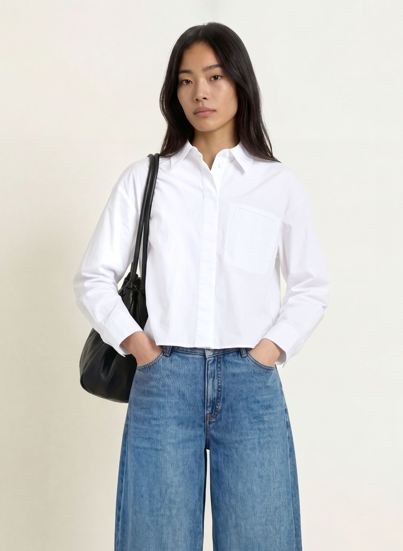 OPUS PANTS Overhemdblouse FEMI: WIT