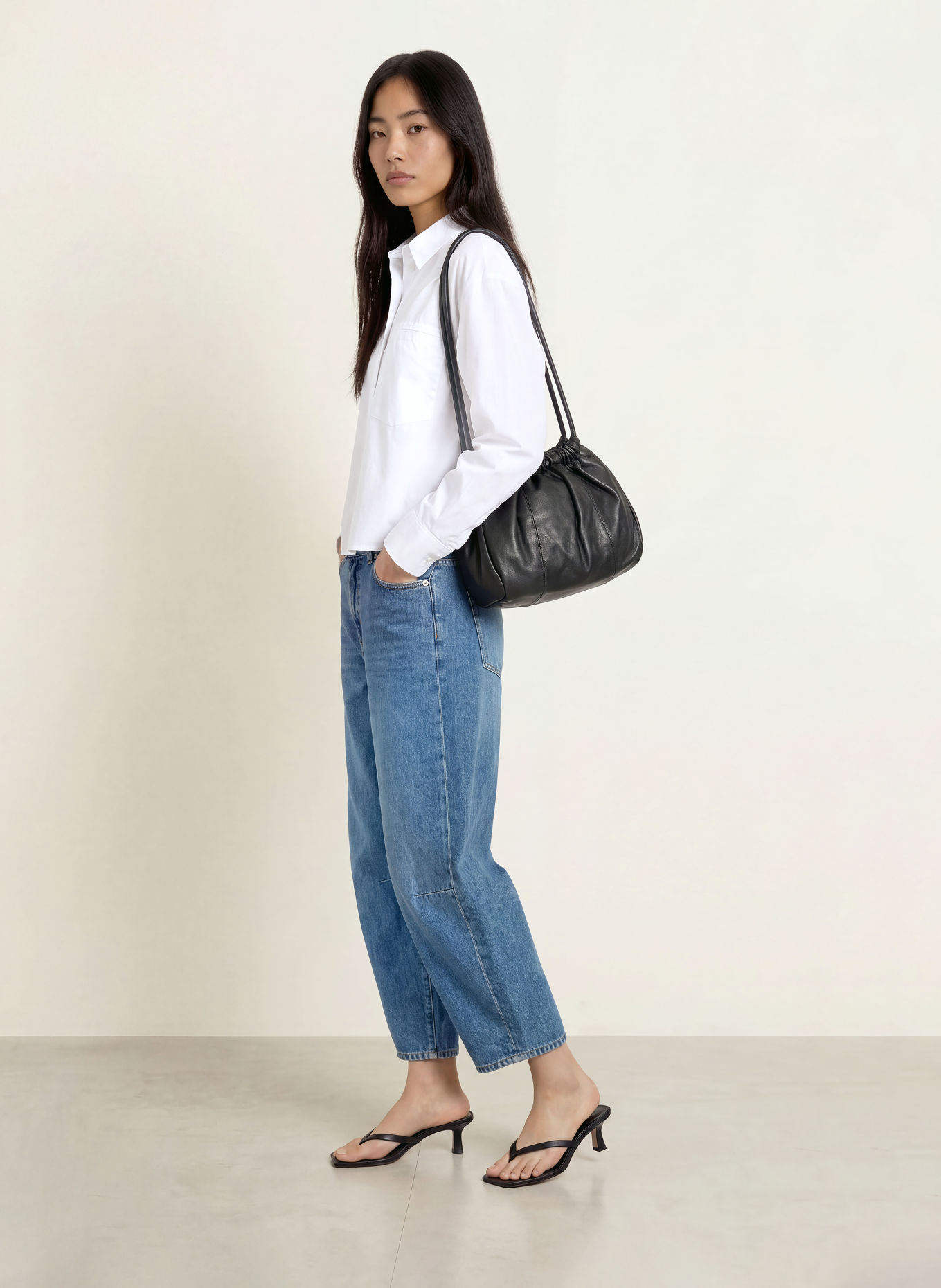 OPUS PANTS Overhemdblouse FEMI: WIT