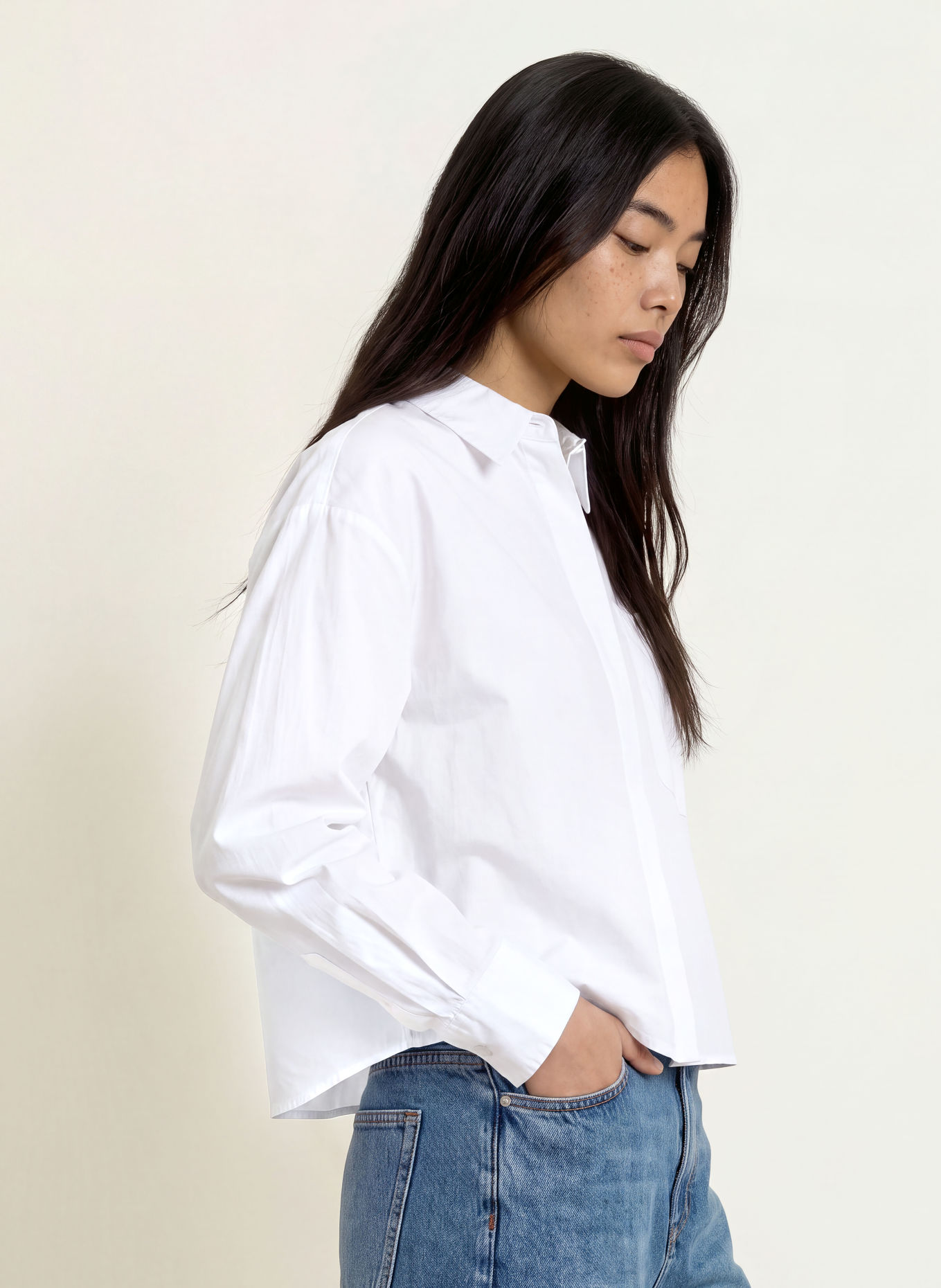 OPUS PANTS Overhemdblouse FEMI: WIT