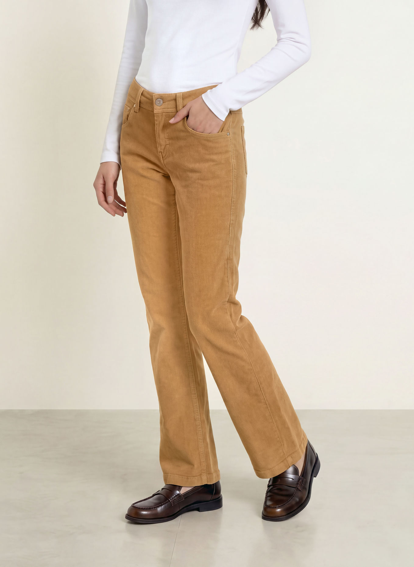 Herrlicher Corduroy Pants EDNA KARMA: CAMEL