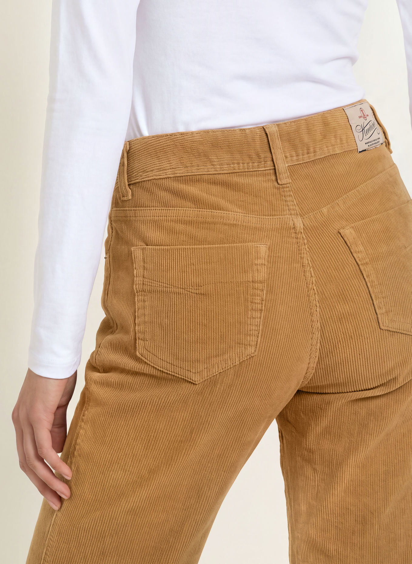 Herrlicher Corduroy Pants EDNA KARMA: CAMEL