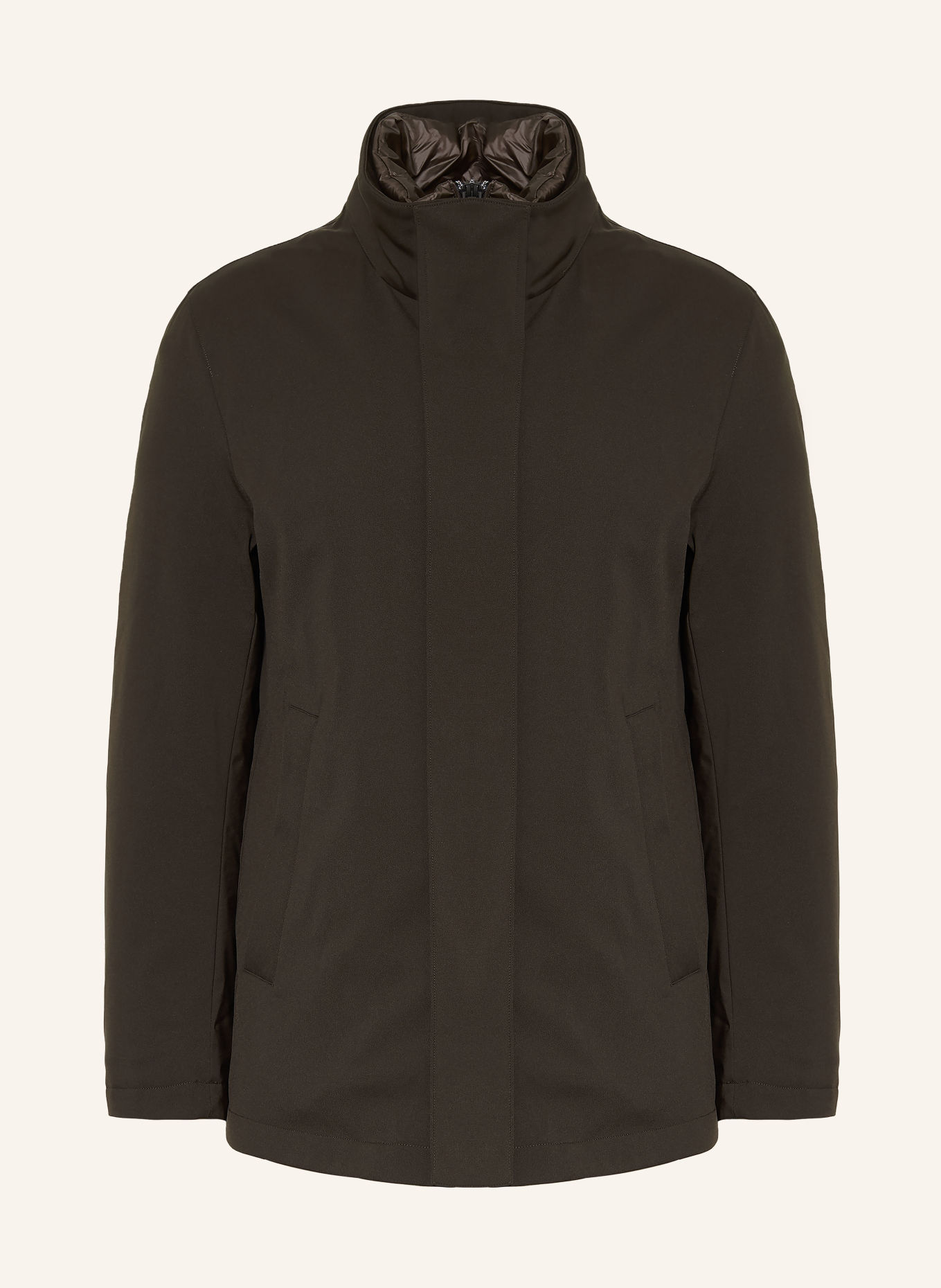 Montecore Daunenjacke mit herausnehmbarer Blende: KHAKI