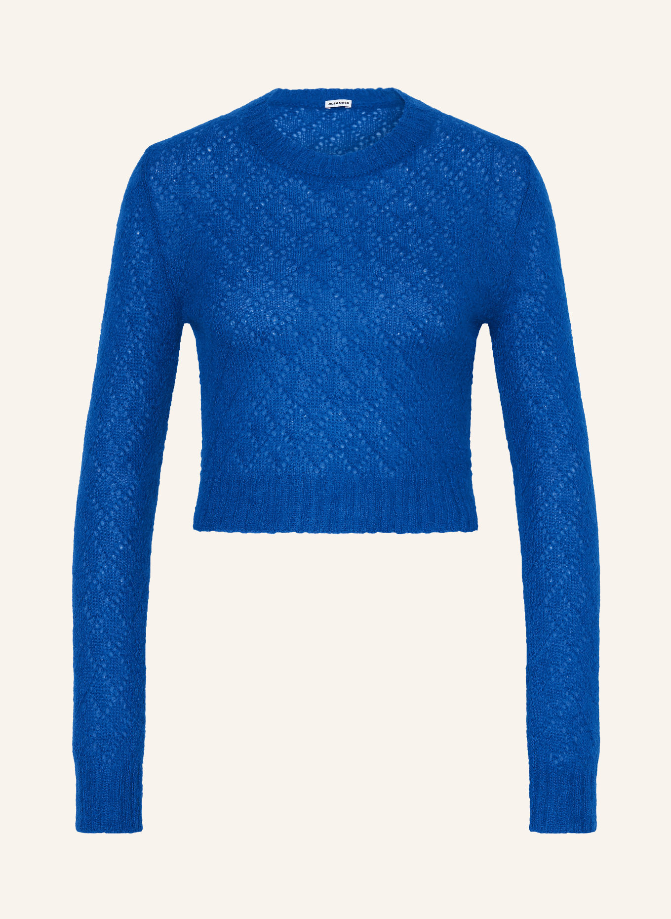 JIL SANDER Tröja med mohair och siden: BLÅ