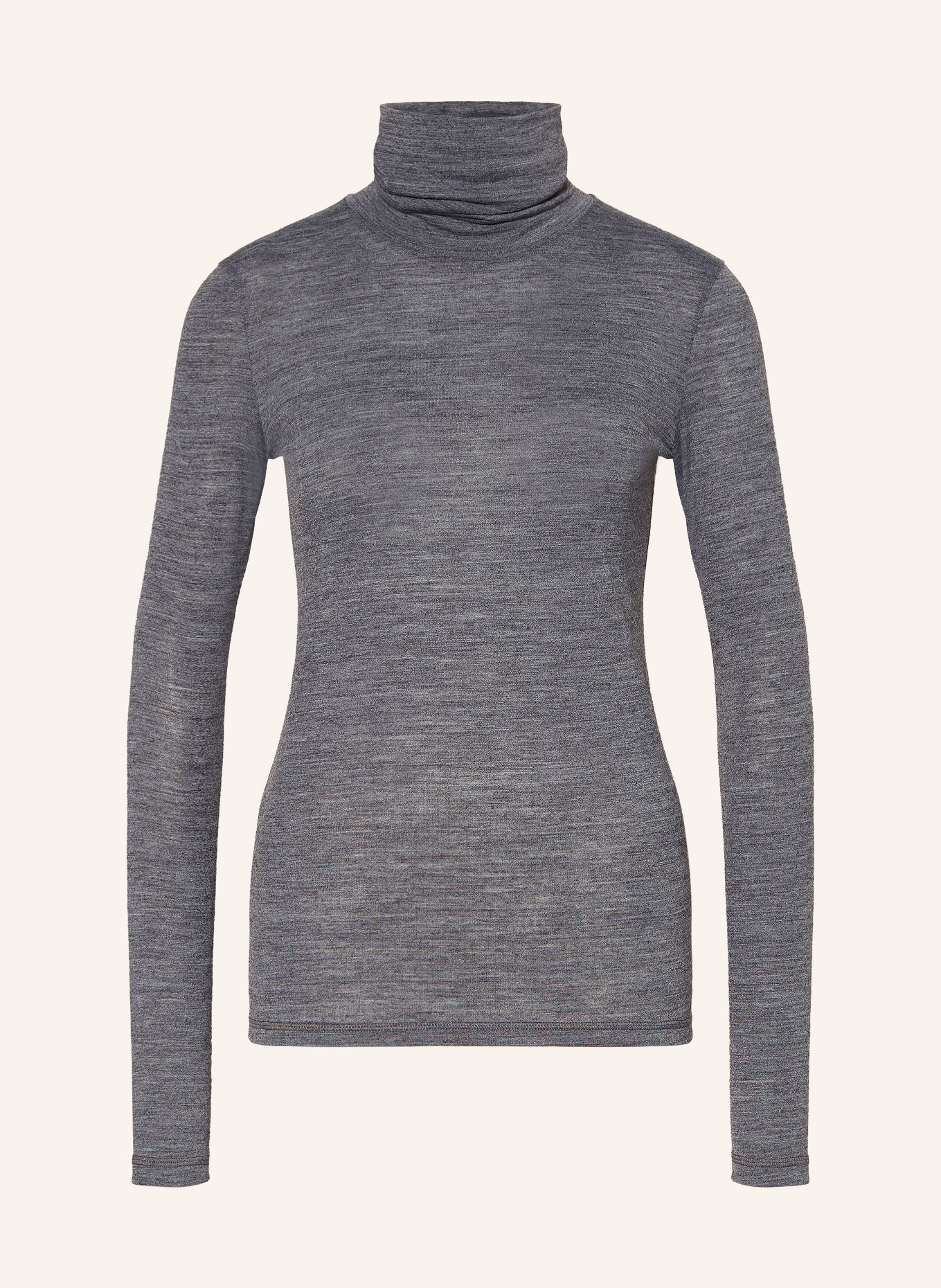 JIL SANDER Tröja med hög krage: GRÅ