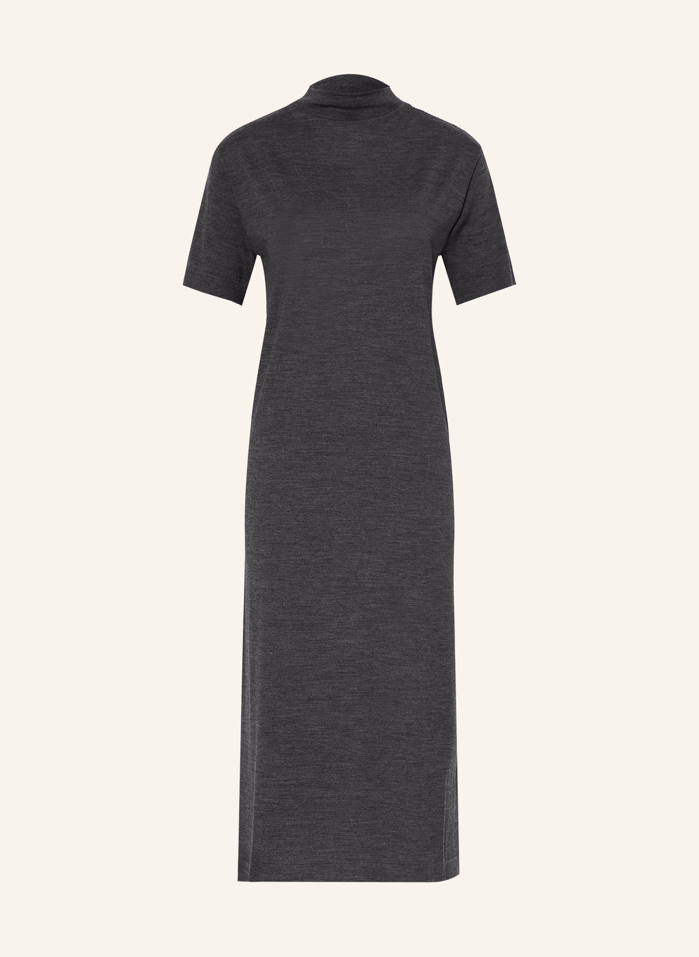 JIL SANDER Pletené šaty: TMAVĚ ŠEDÁ
