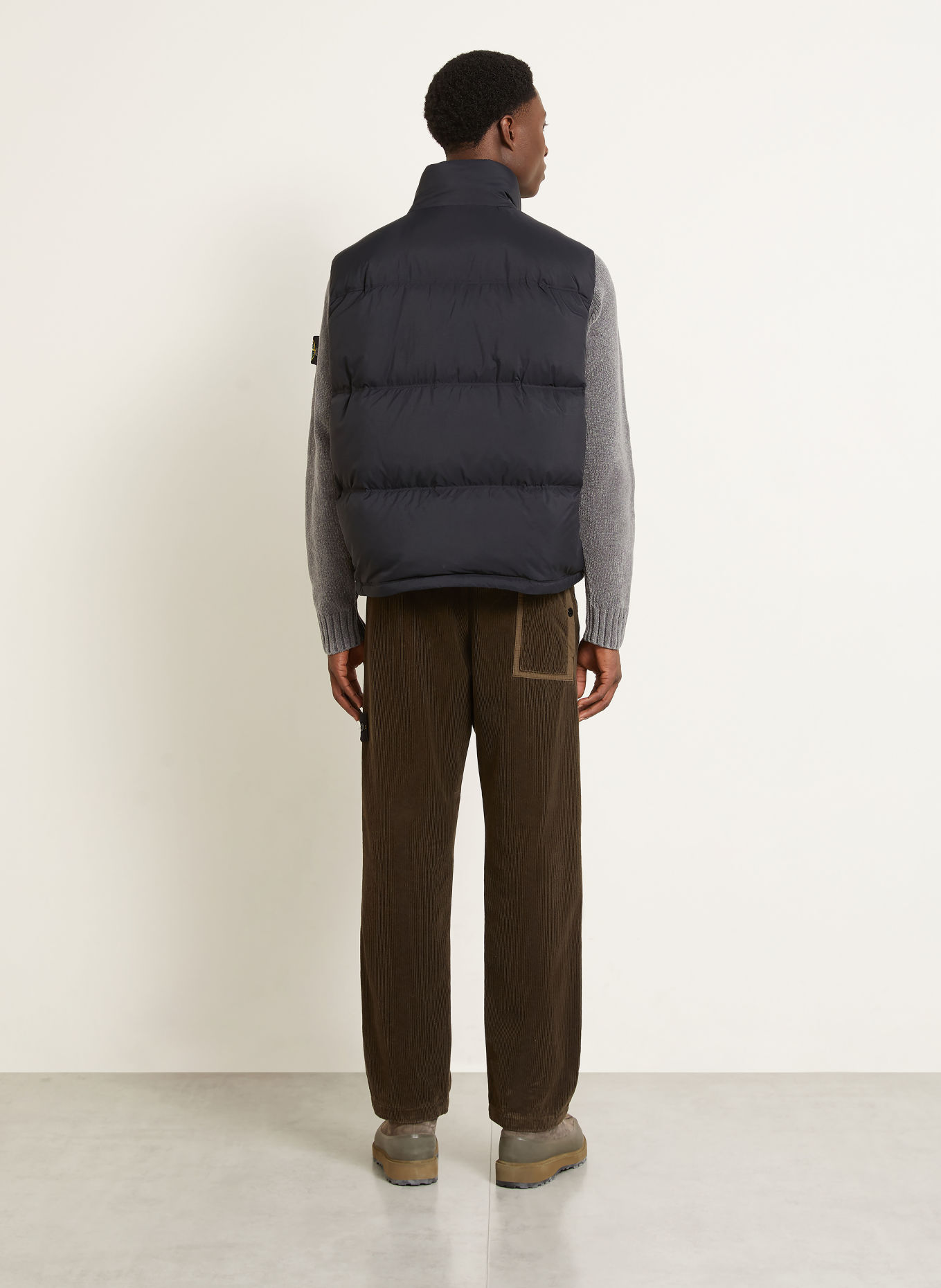 STONE ISLAND Daunenweste: SCHWARZ