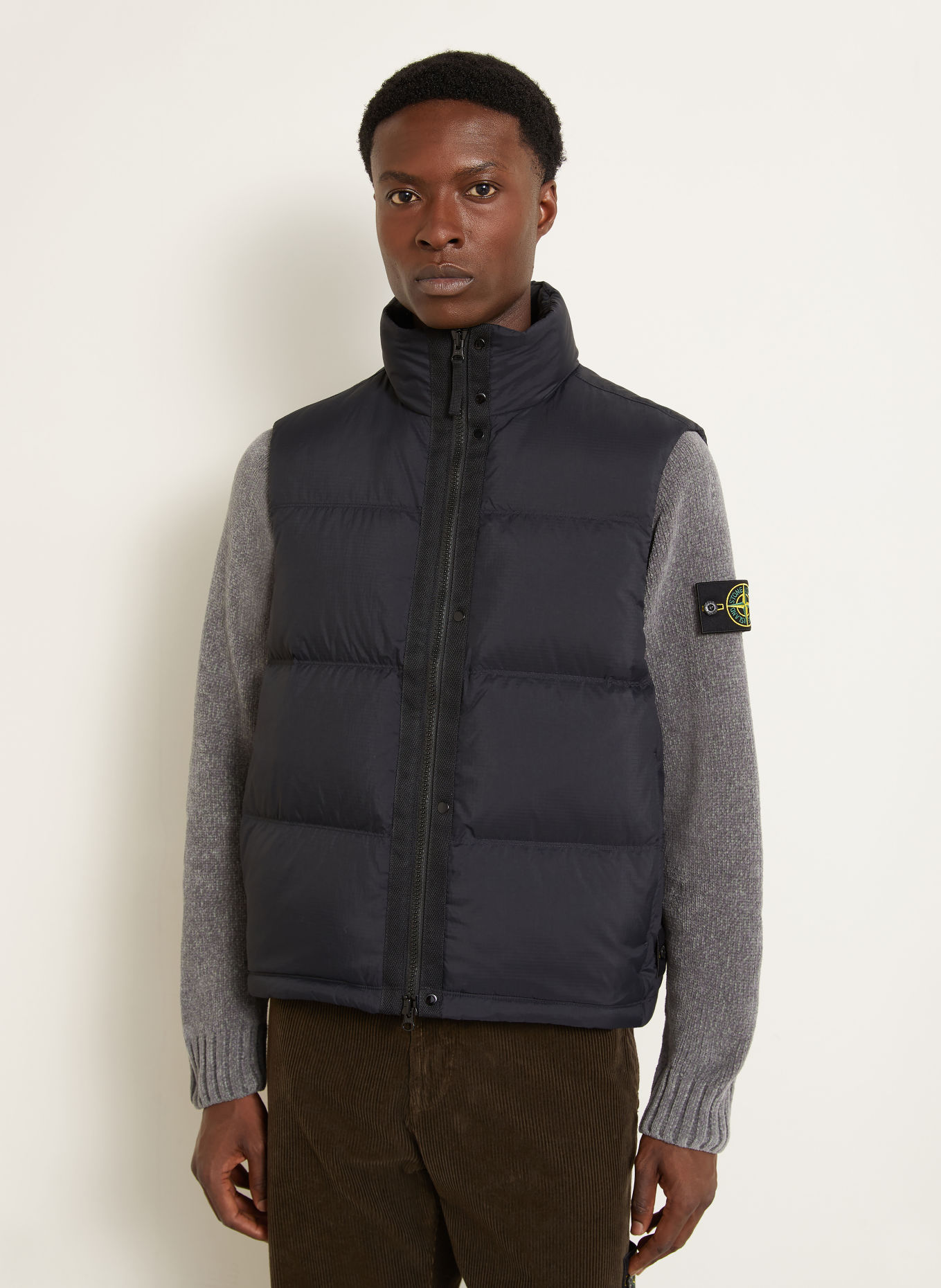STONE ISLAND Daunenweste: SCHWARZ
