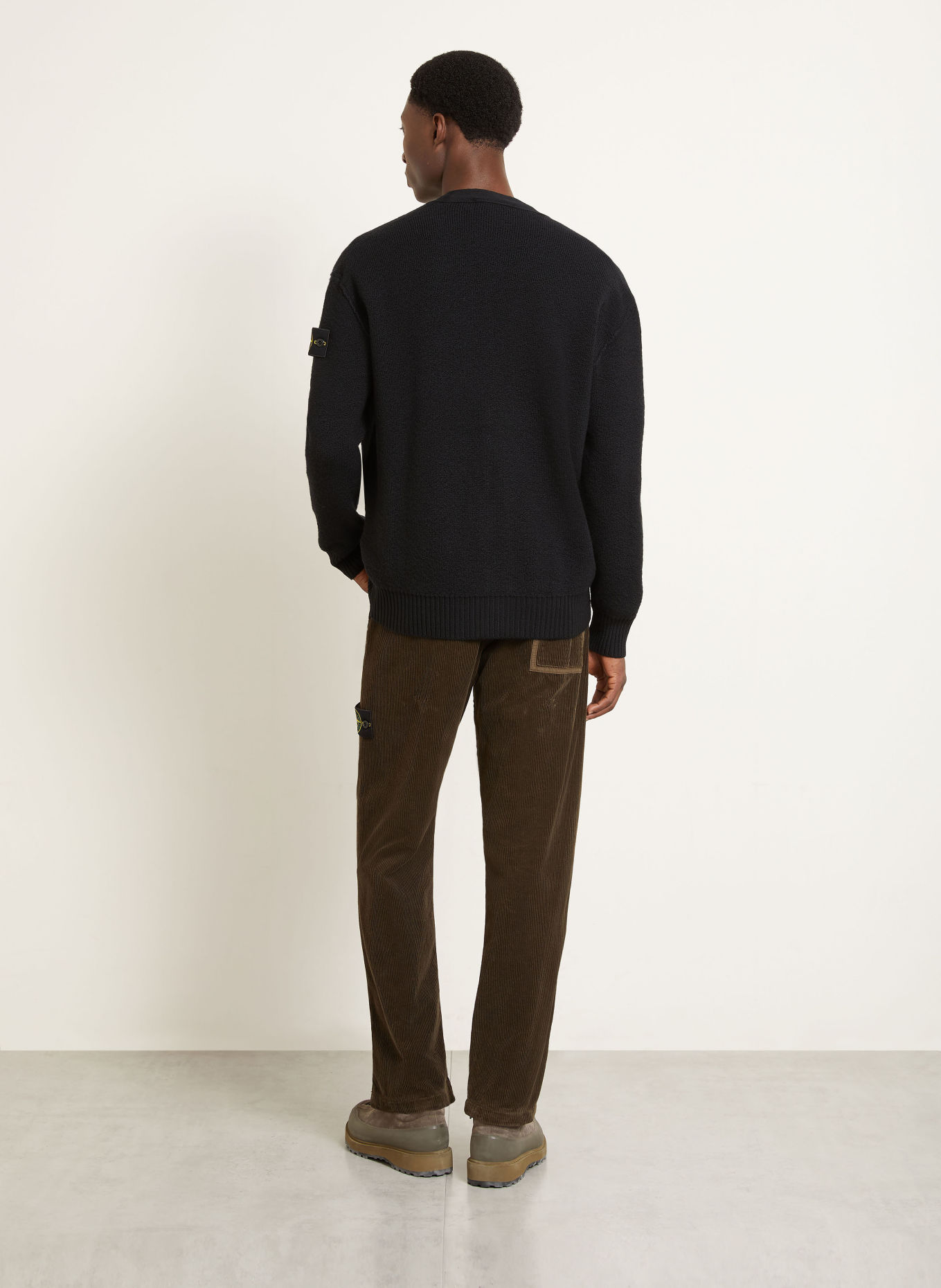 STONE ISLAND Kardigan: CZARNY