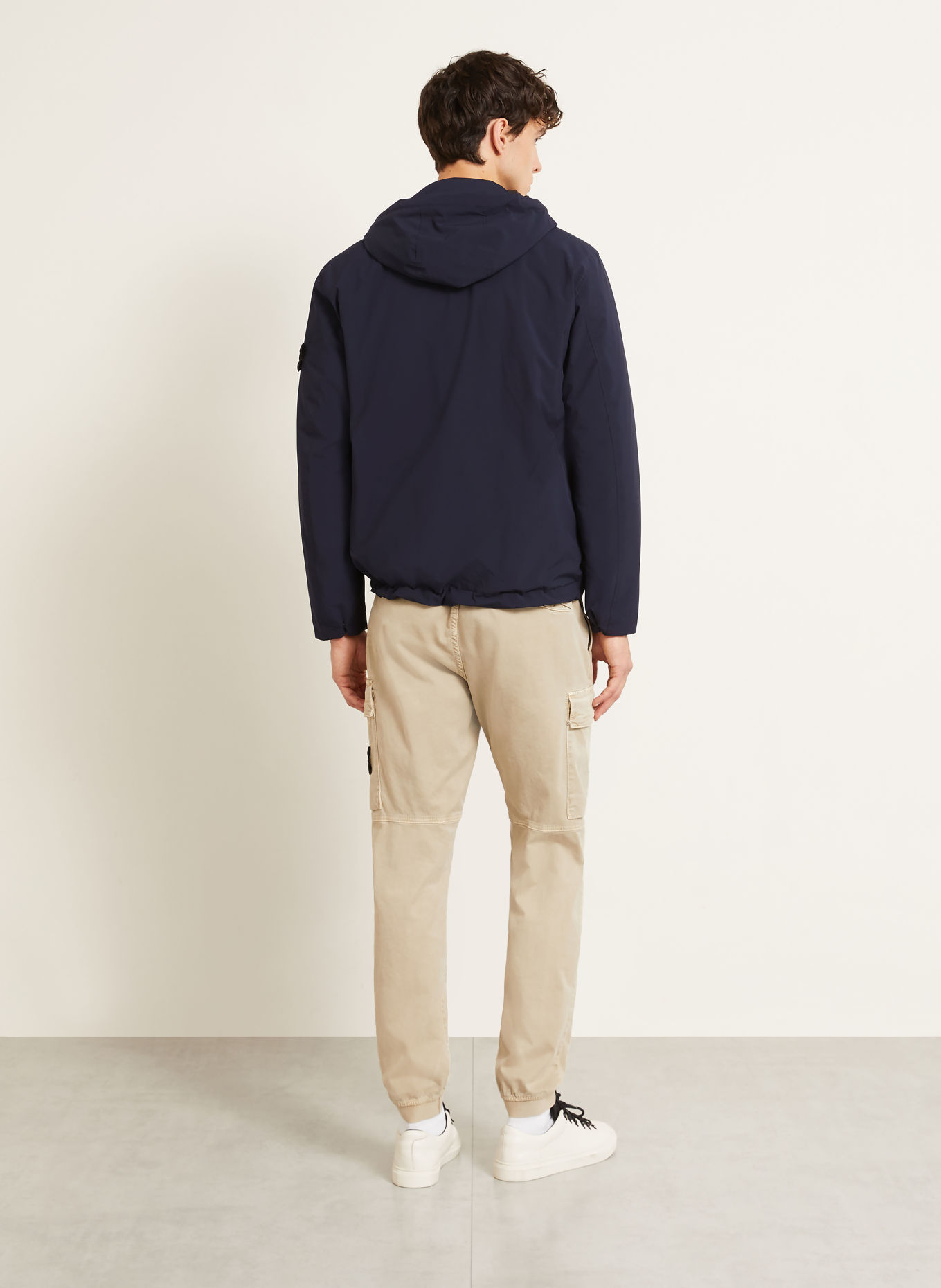 STONE ISLAND Veste softshell: BLEU FONCÉ