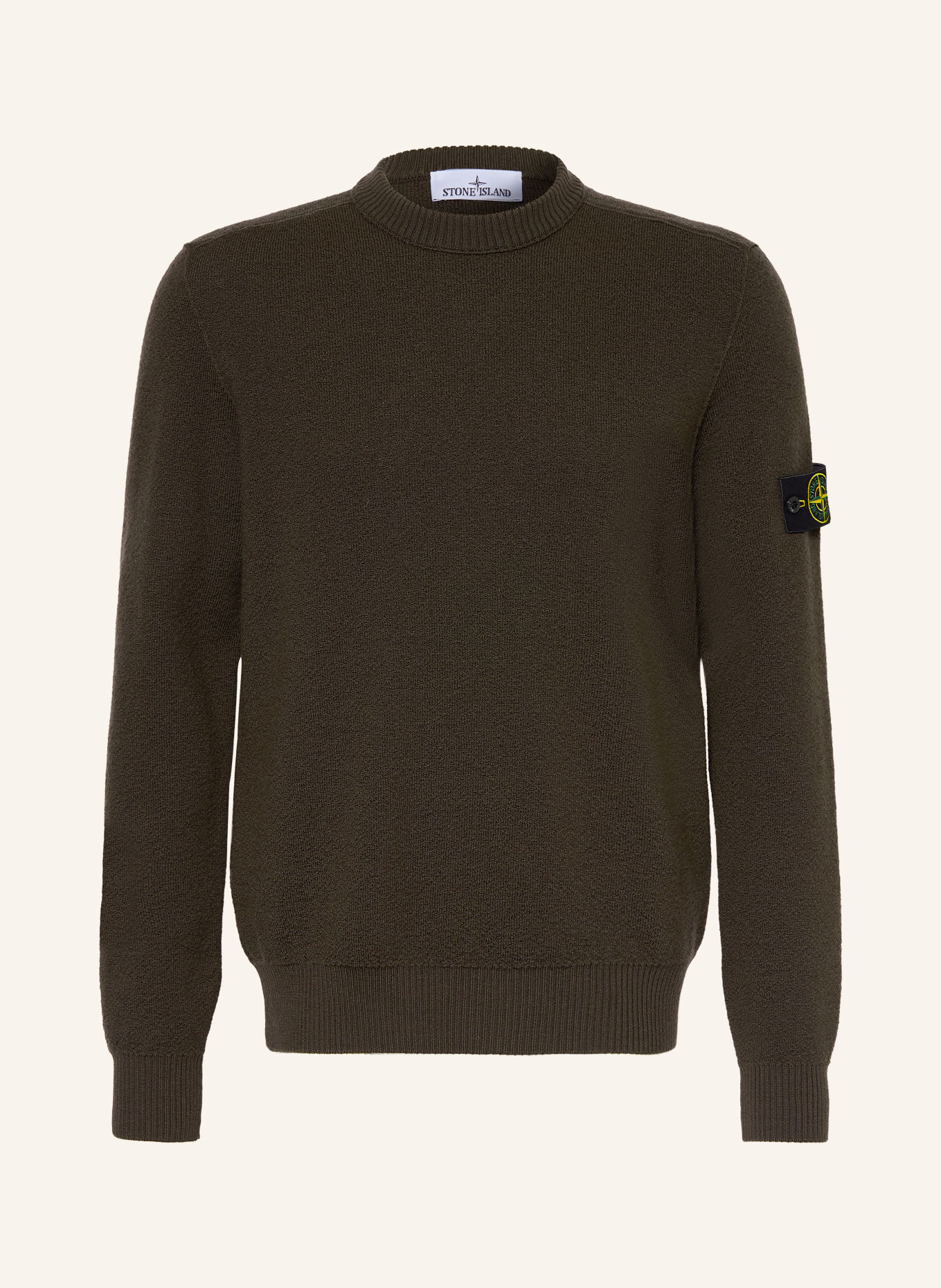 STONE ISLAND Pullover: DUNKELBRAUN / GELB / SCHWARZ