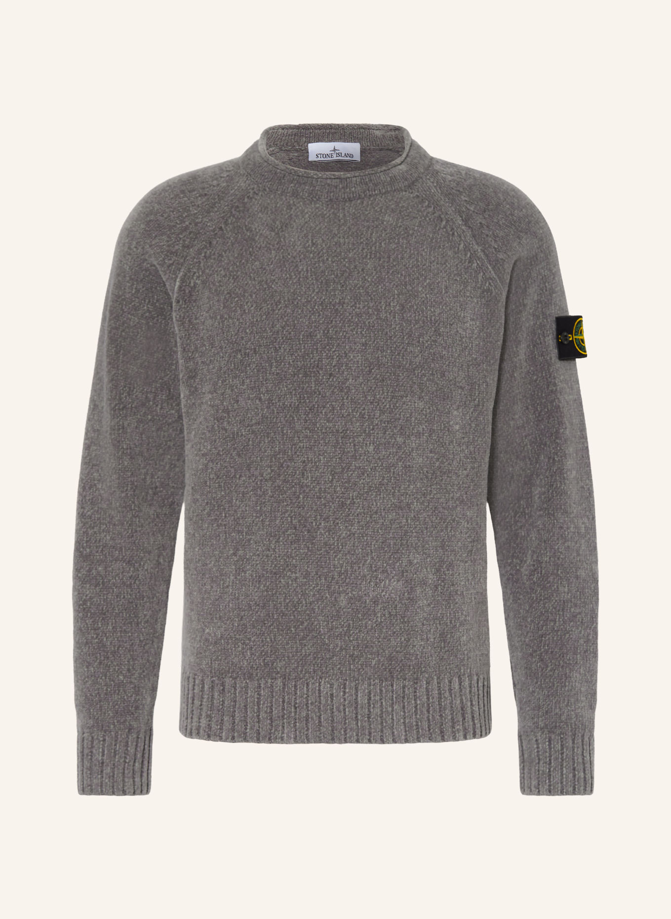 STONE ISLAND Pullover: GRAU / GELB / SCHWARZ