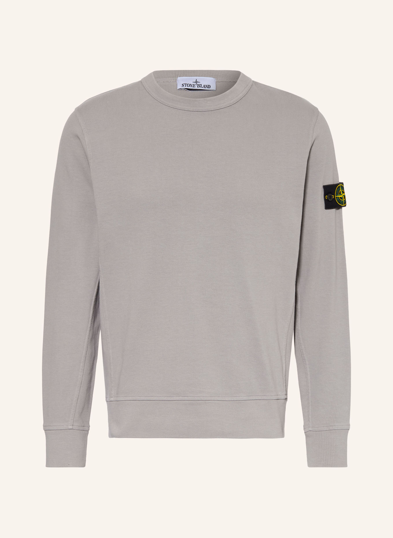 STONE ISLAND Sweatshirt: GRAU / GELB / SCHWARZ