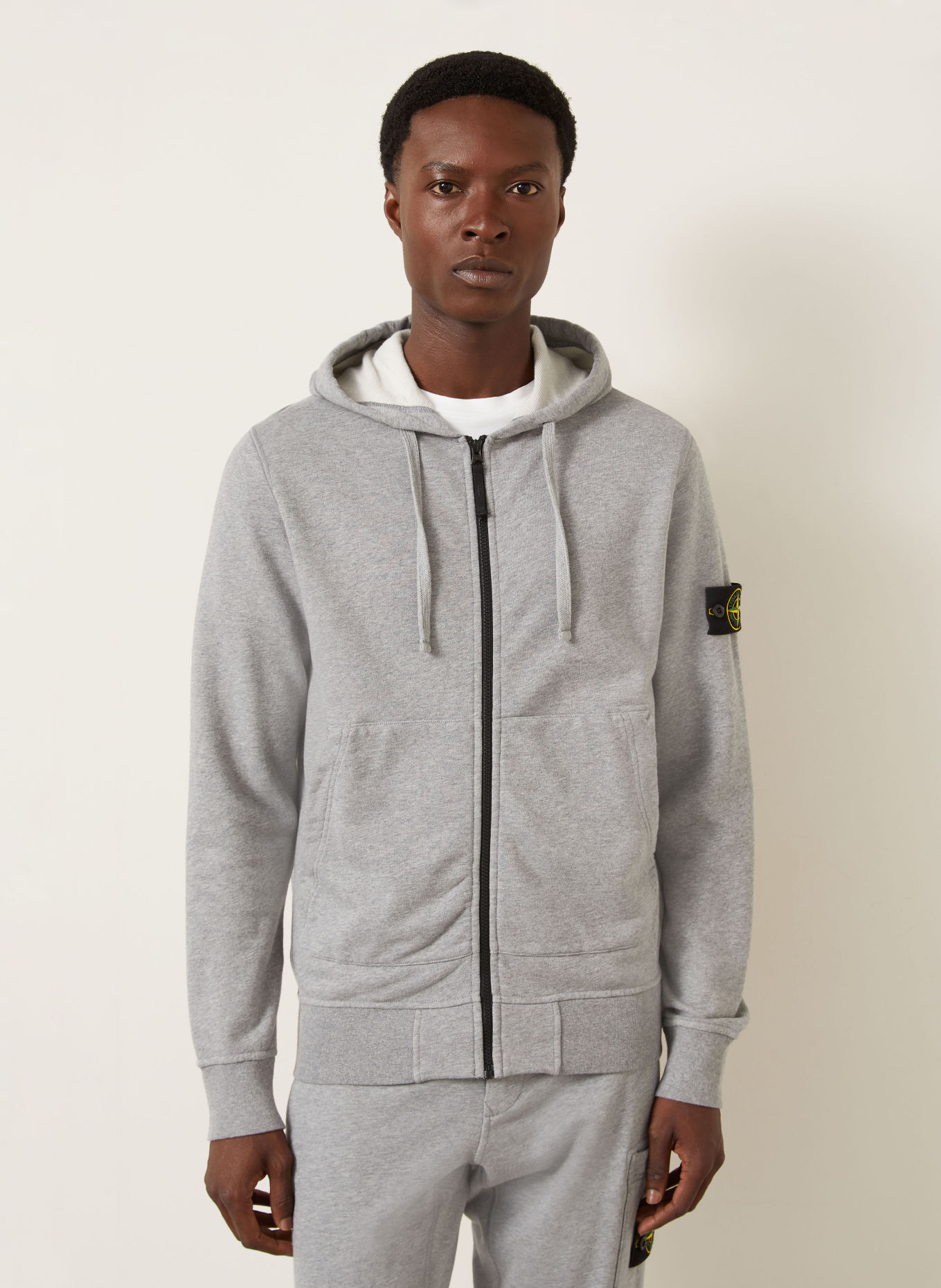 STONE ISLAND Mikina: ŠEDÁ