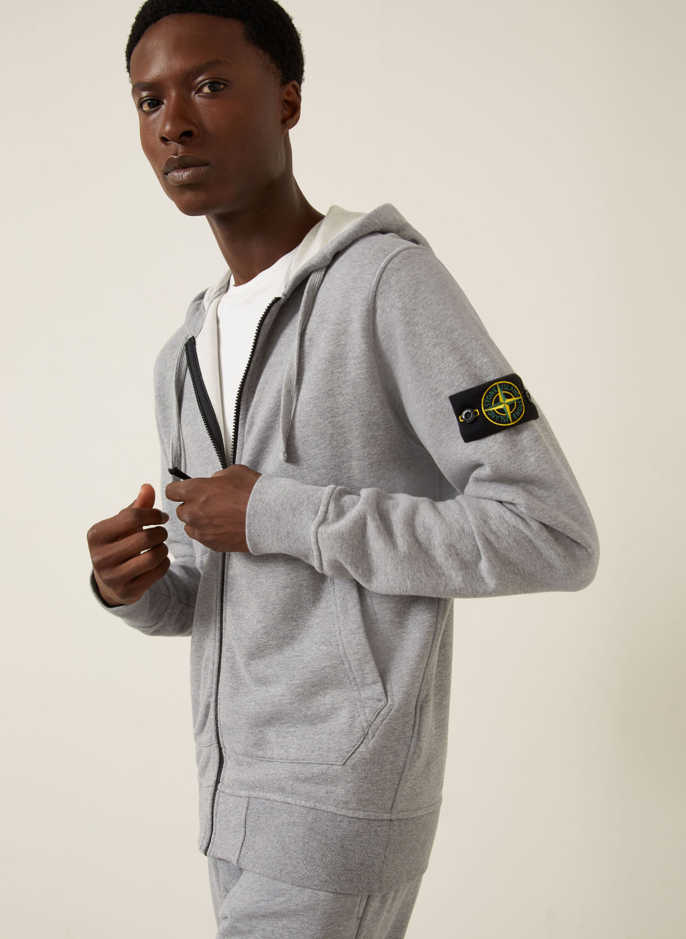 STONE ISLAND Mikina: ŠEDÁ