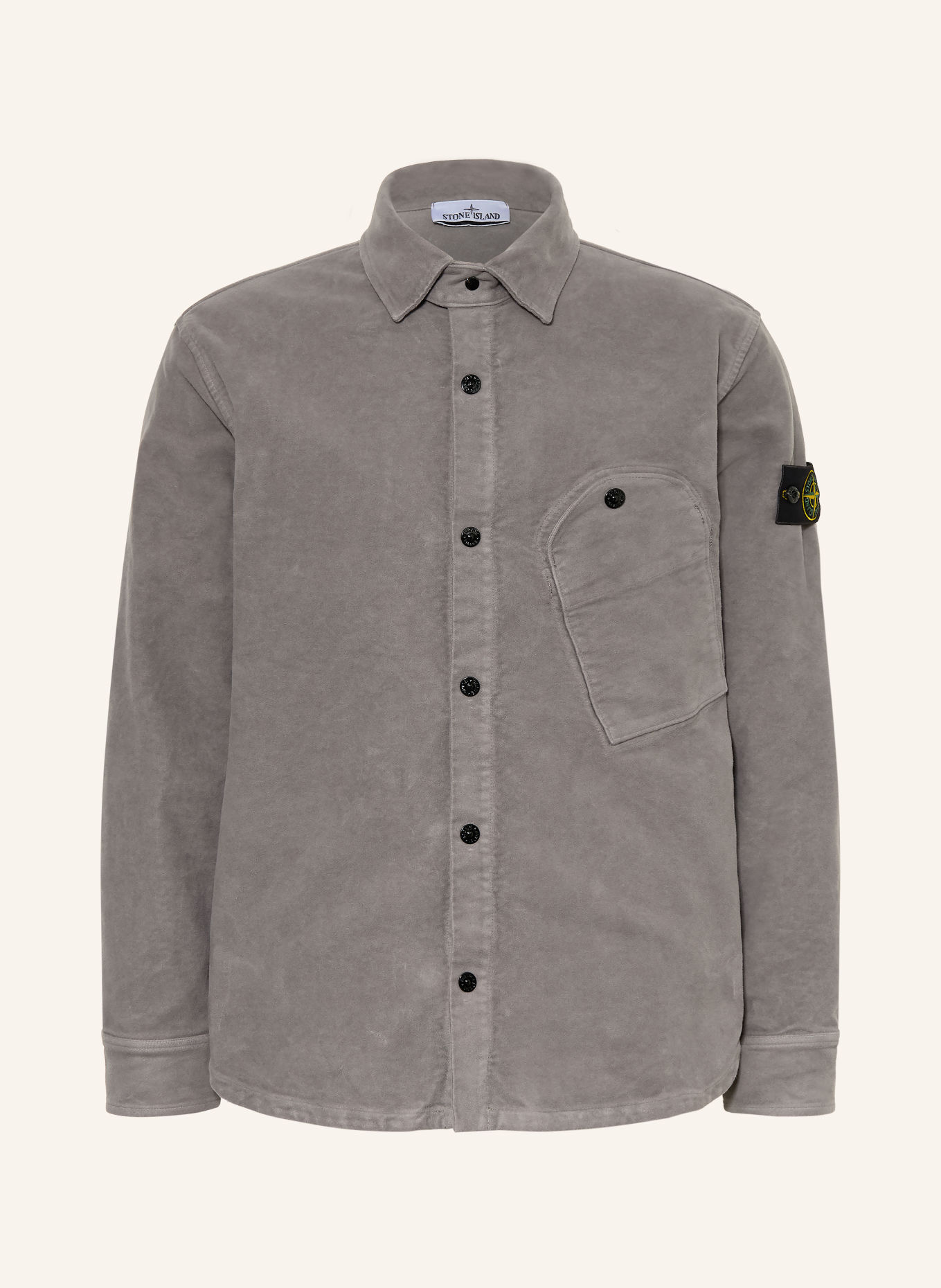STONE ISLAND Svrchní košile: ŠEDÁ