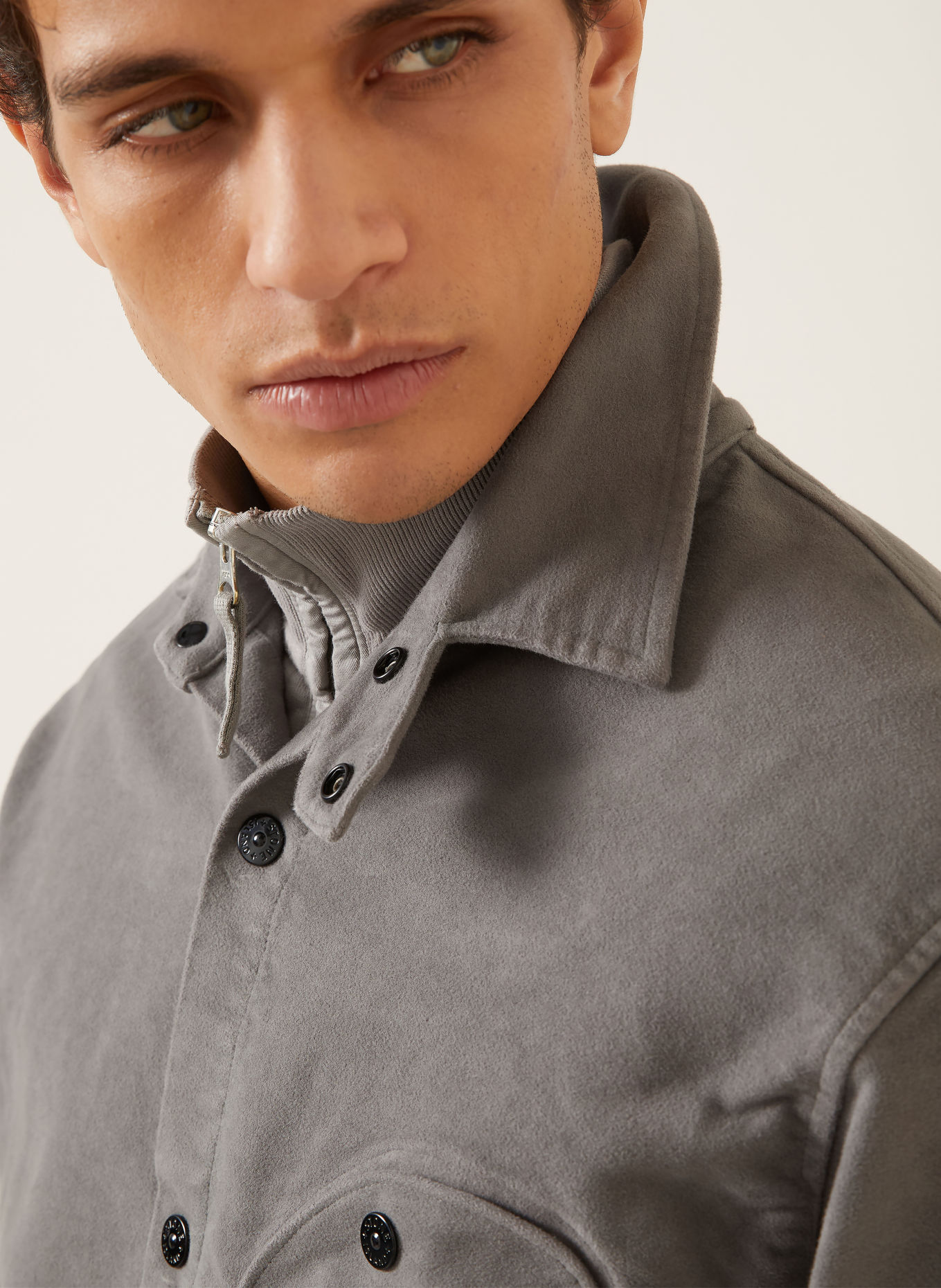STONE ISLAND Svrchní košile: ŠEDÁ