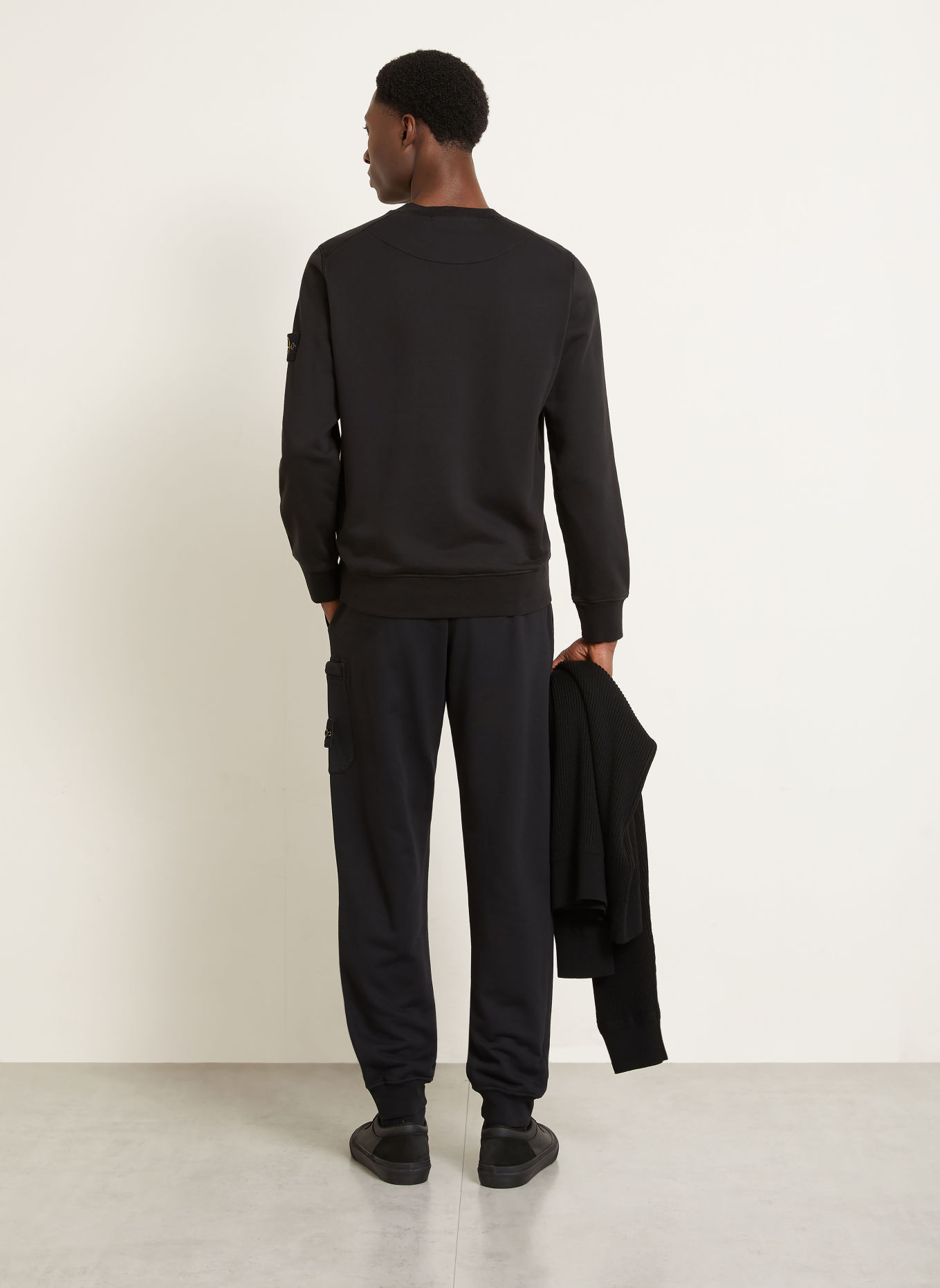 STONE ISLAND Sweatpants: SCHWARZ