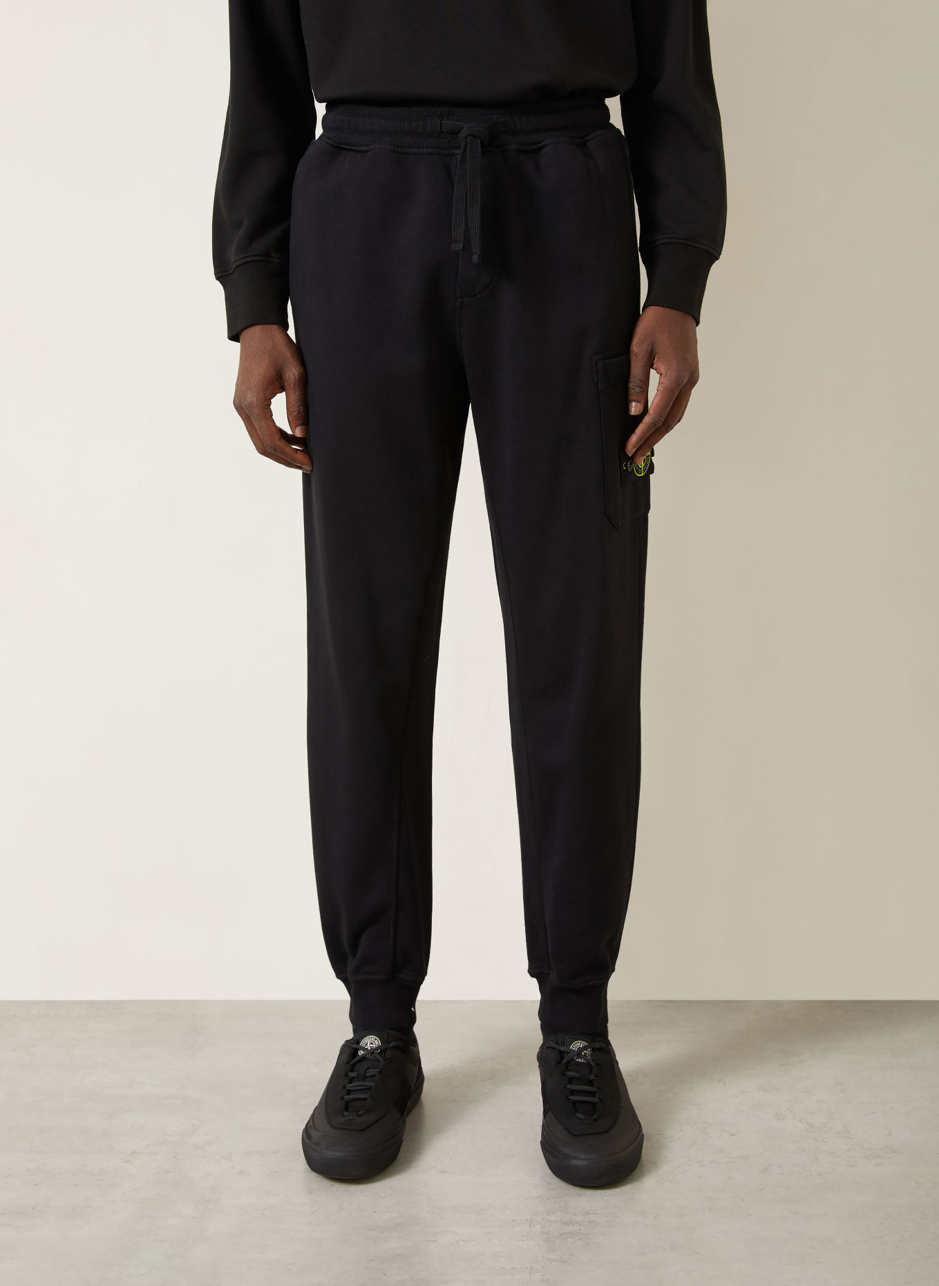 STONE ISLAND Sweatpants: SCHWARZ