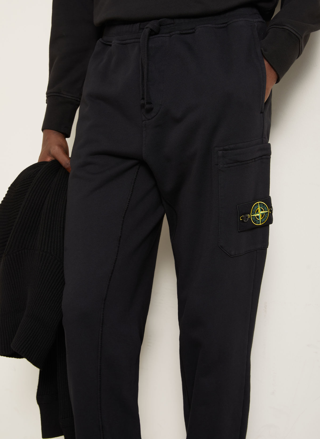 STONE ISLAND Sweatpants: SCHWARZ
