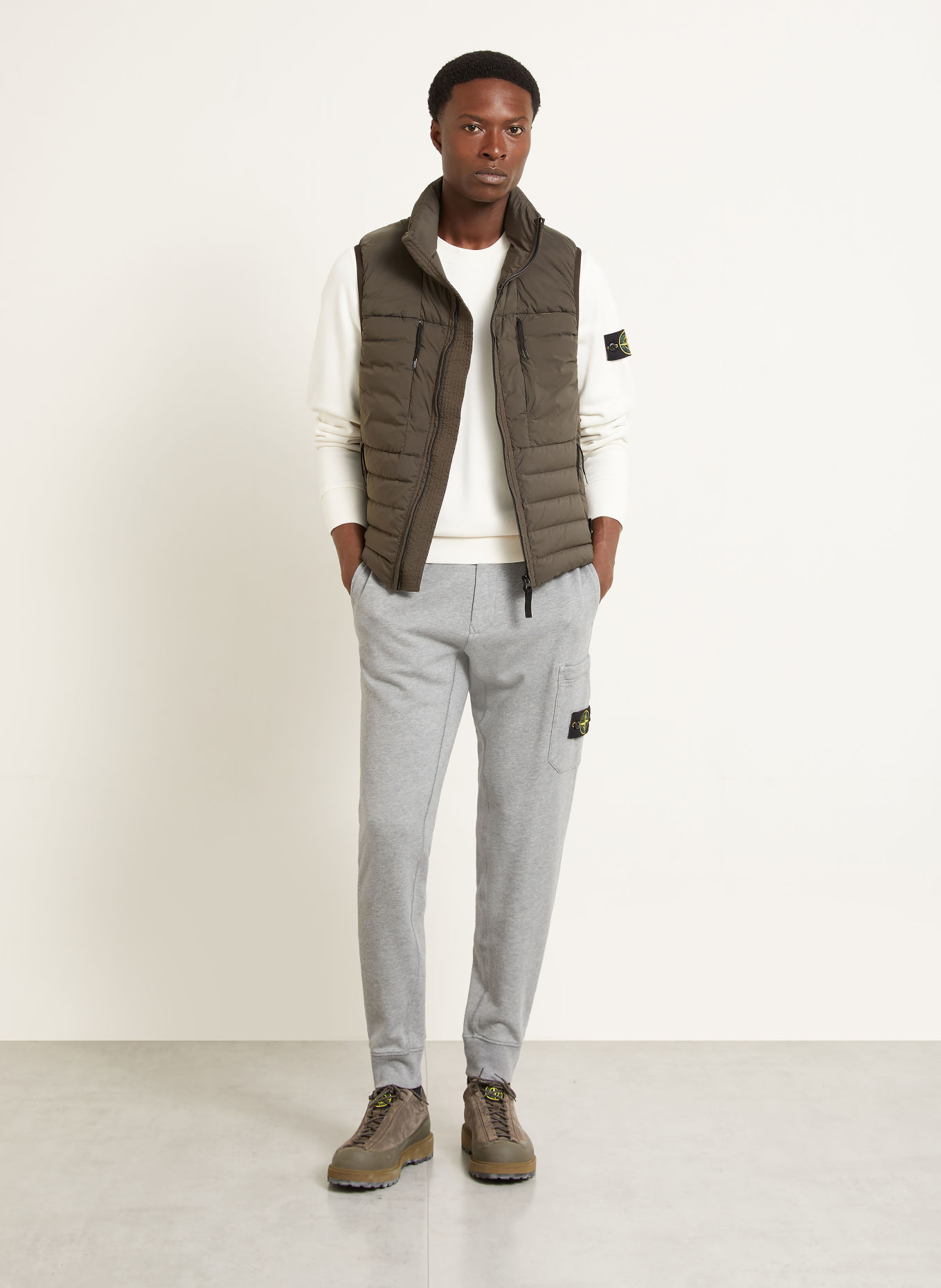 STONE ISLAND Sweatpants: GRAY