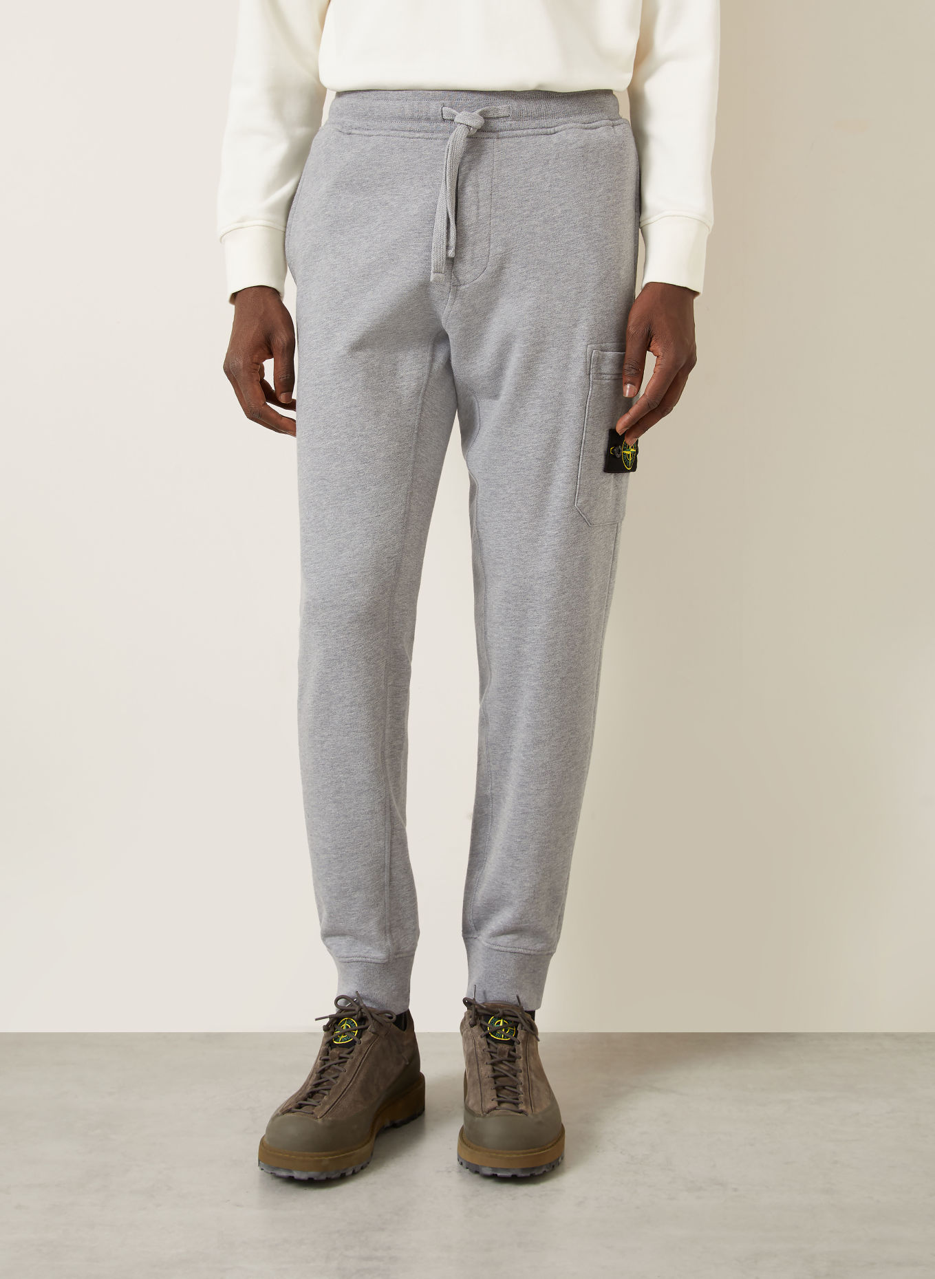 STONE ISLAND Sweatpants: GRAY