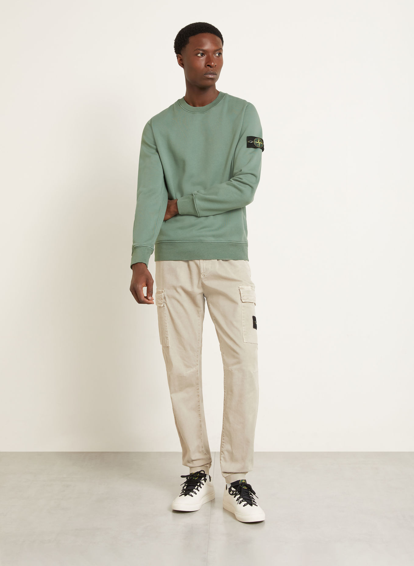STONE ISLAND Sweatshirt: GRÜN