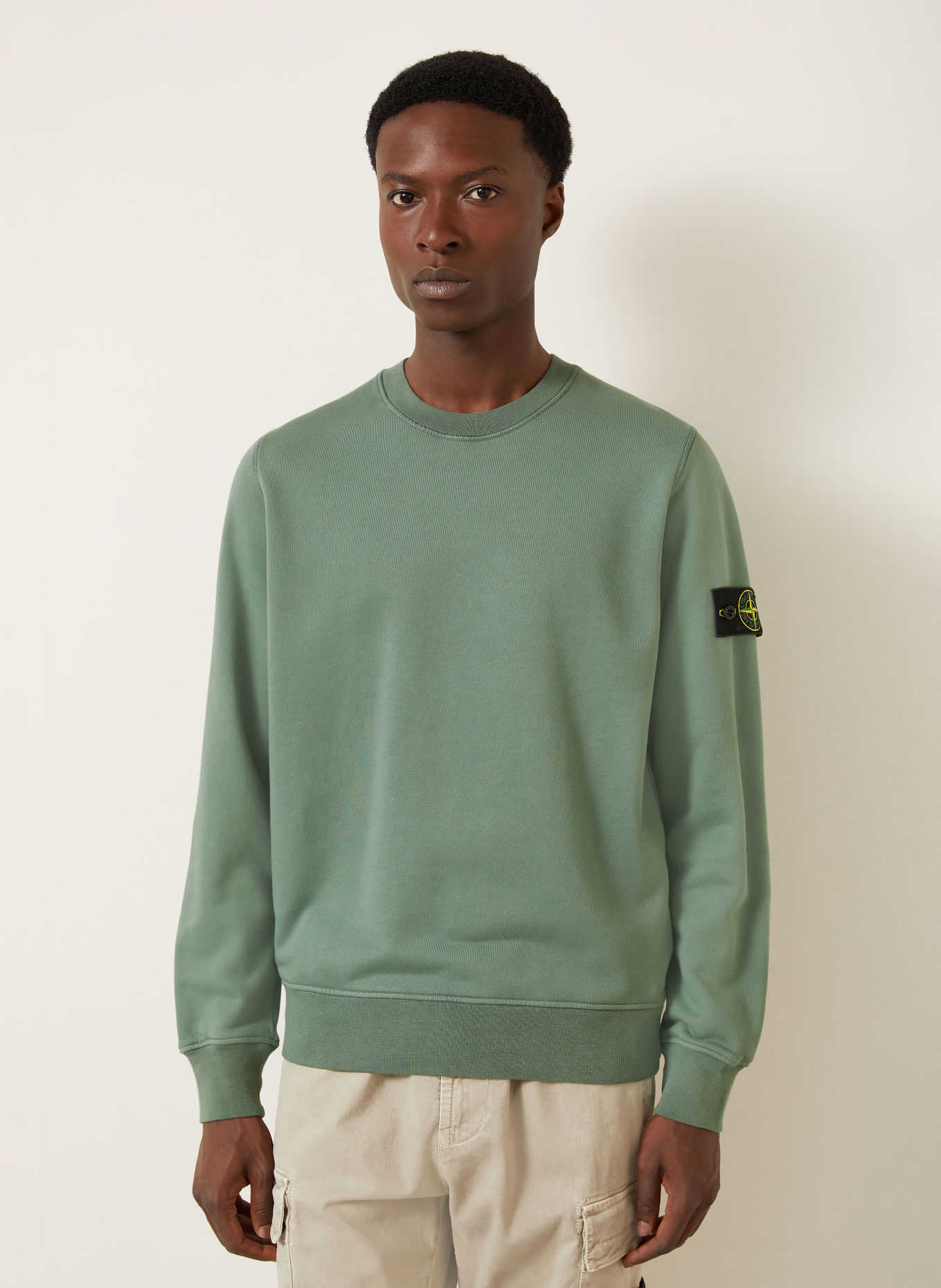 STONE ISLAND Sweatshirt: GRÜN