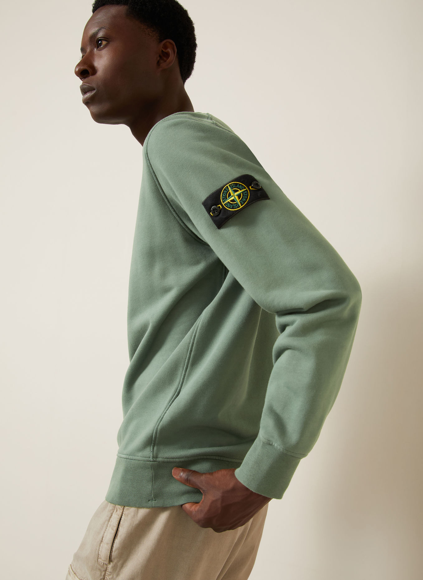 STONE ISLAND Sweatshirt: GRÜN