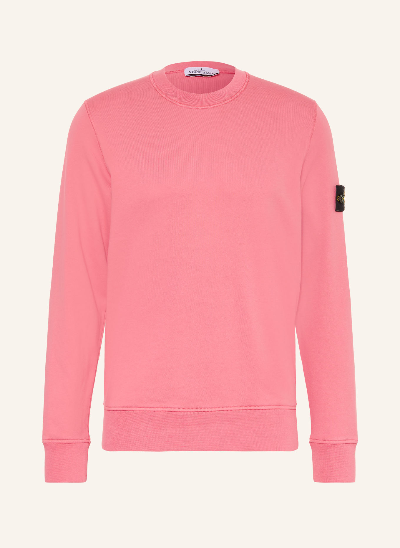 STONE ISLAND Sweatshirt: HELLROT / GELB / SCHWARZ
