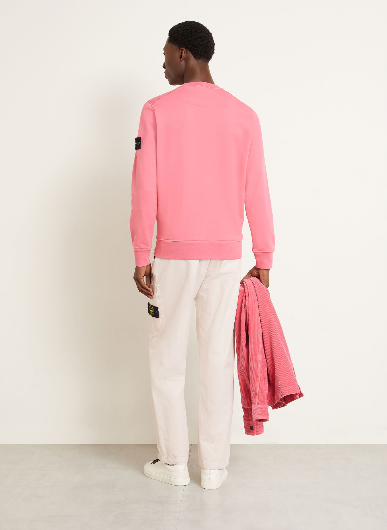 STONE ISLAND Sweatshirt: HELLROT / GELB / SCHWARZ