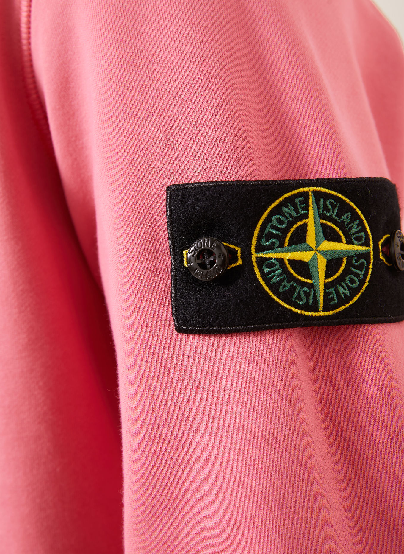 STONE ISLAND Sweatshirt: HELLROT / GELB / SCHWARZ